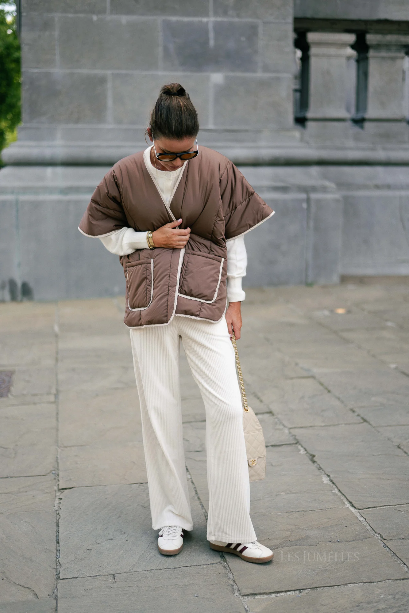 Aline cape brown/beige - Image 4