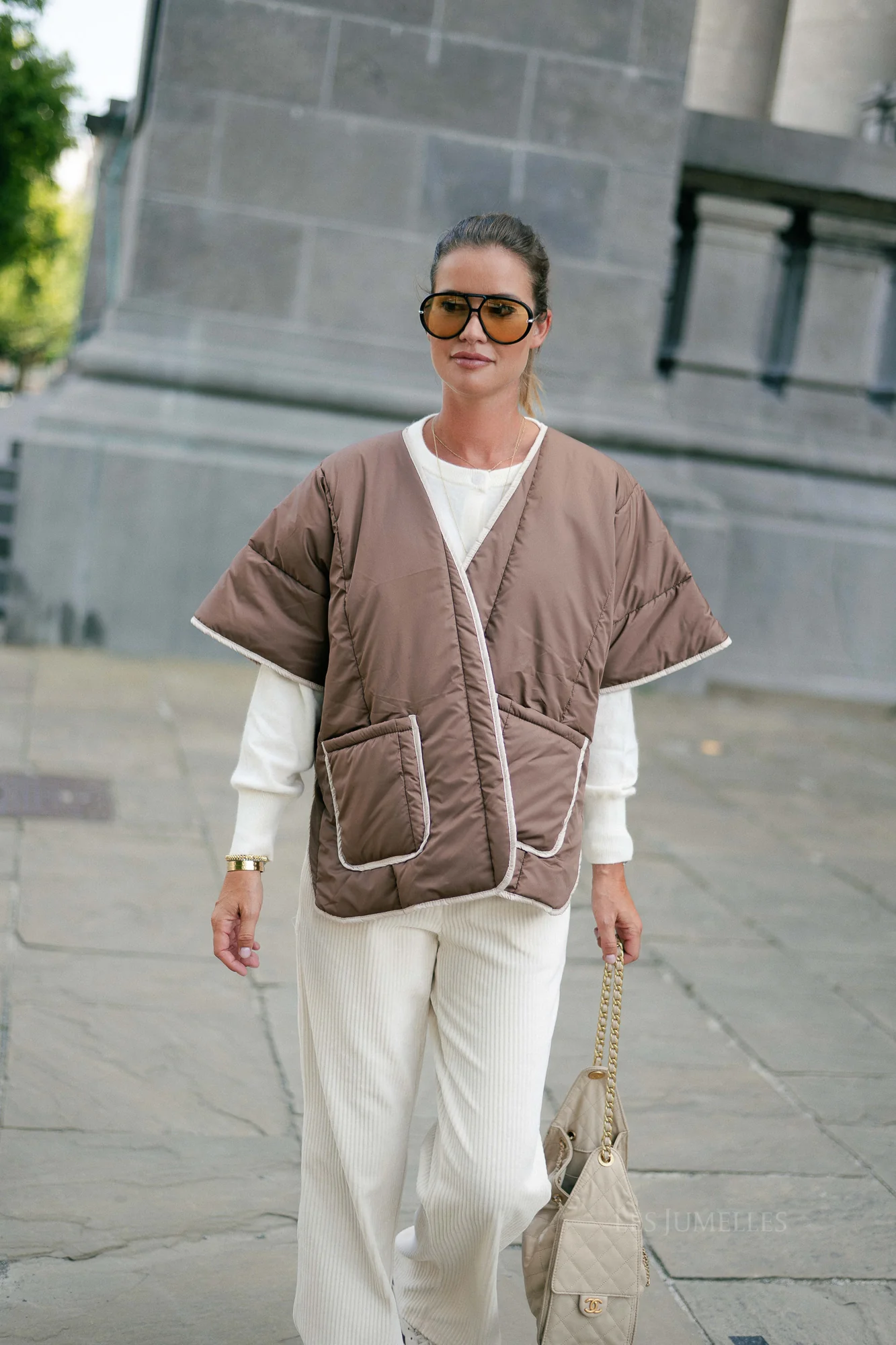 Aline cape brown/beige - Image 9