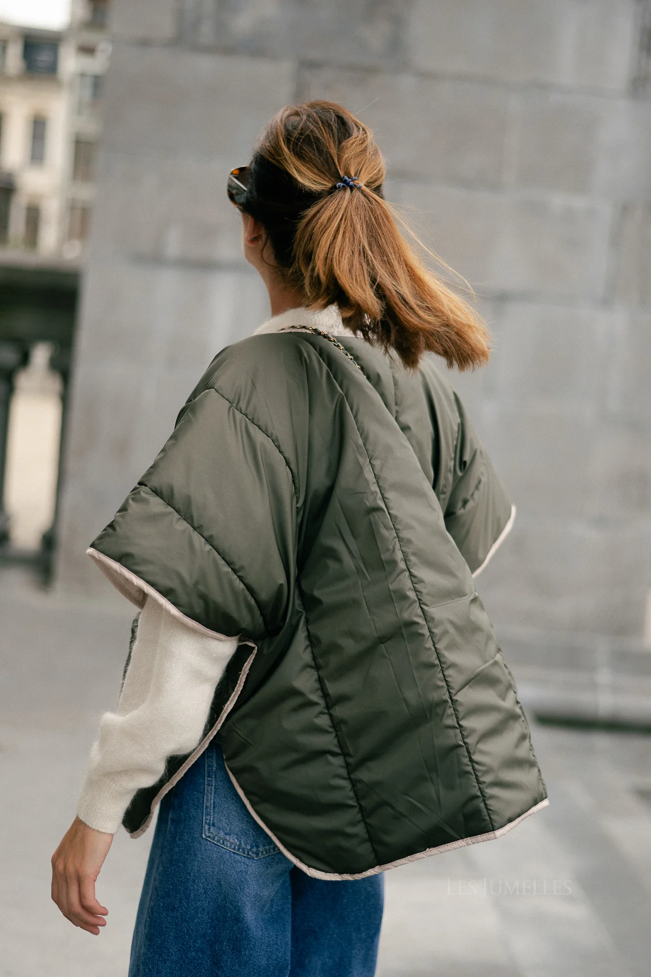 Aline cape khaki/beige - Image 3