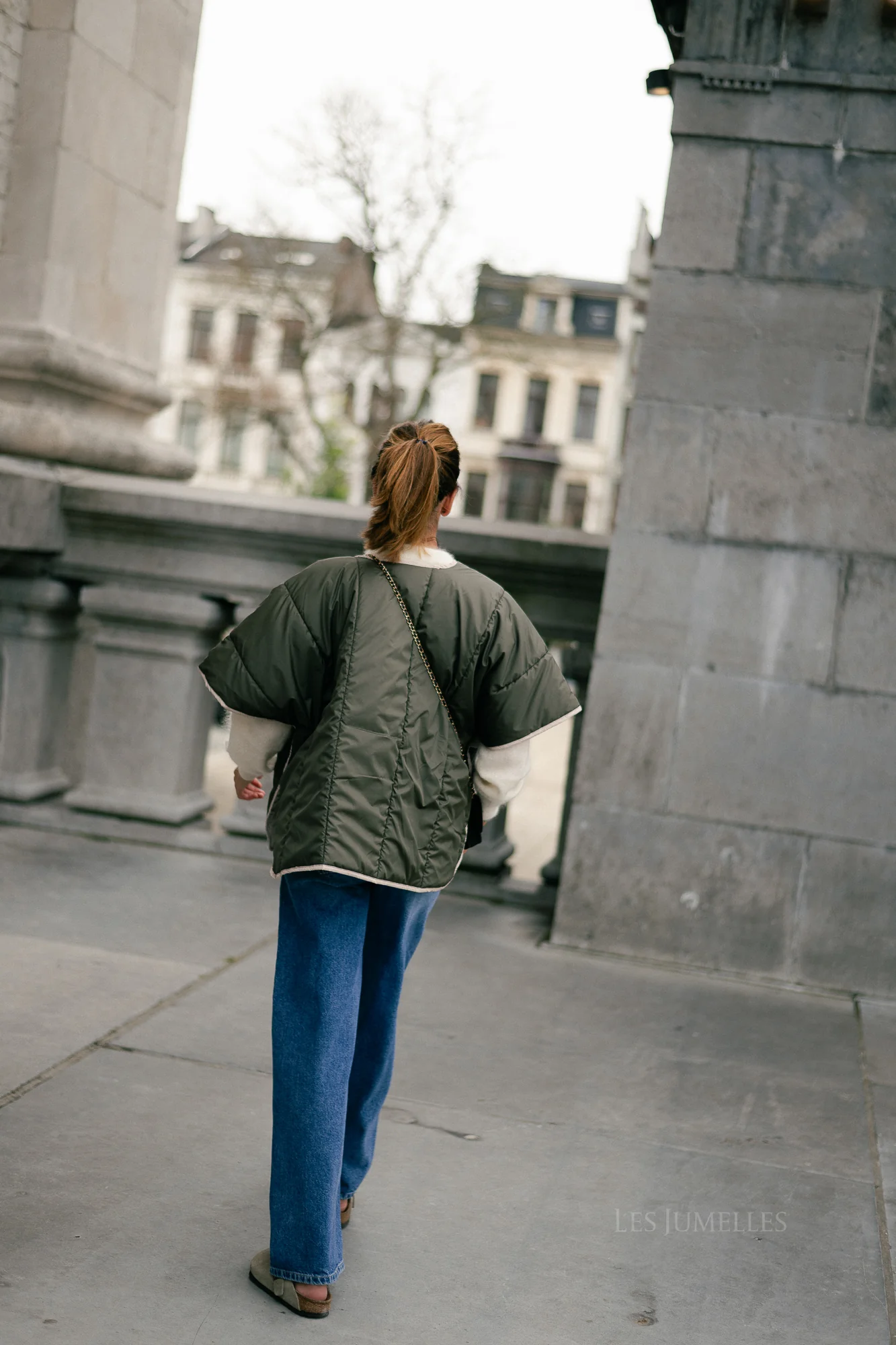 Aline cape khaki/beige - Image 4