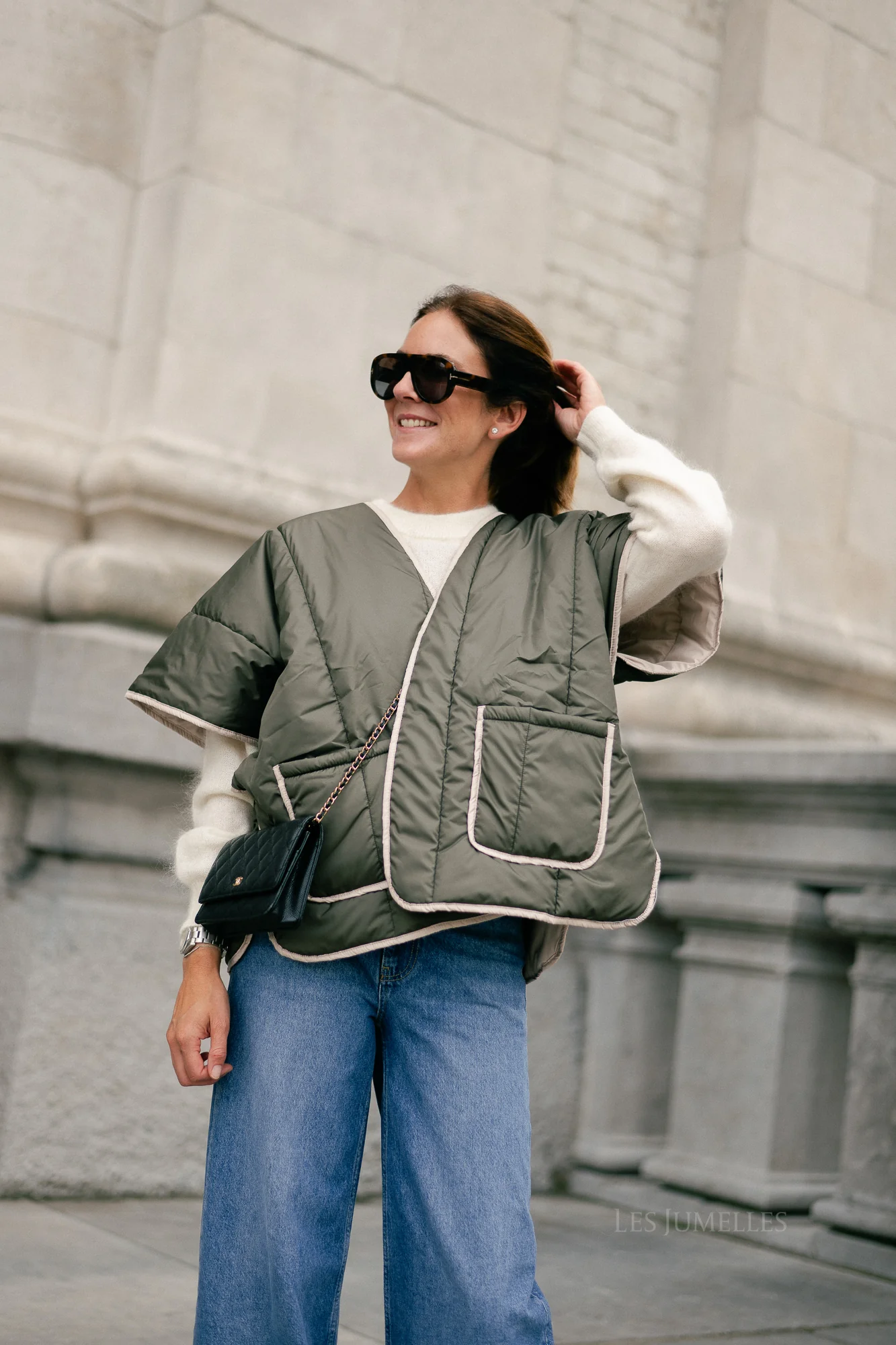 Aline cape khaki/beige - Image 8