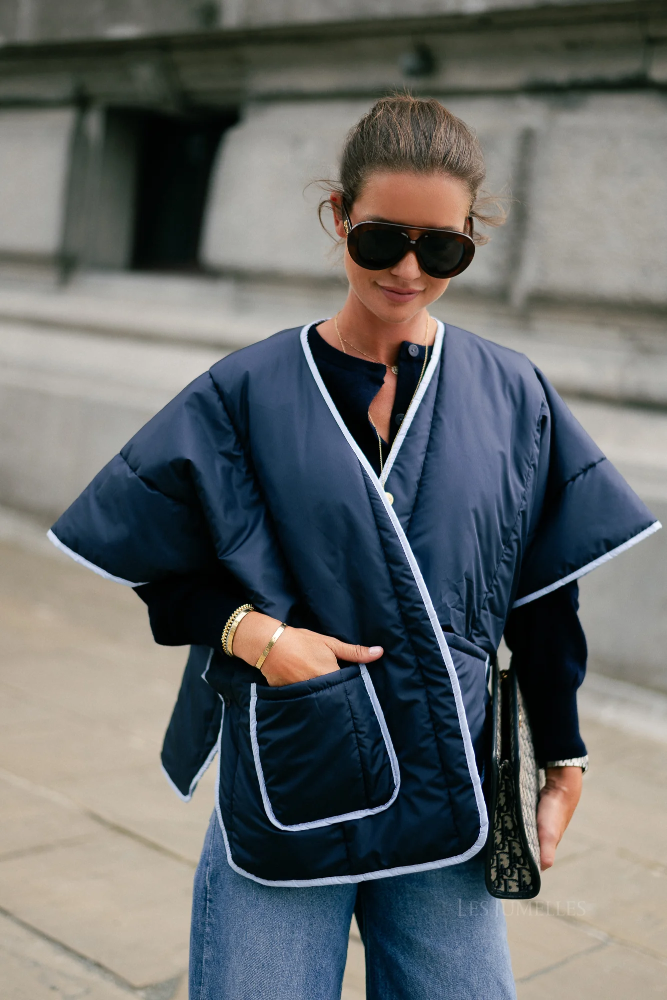 Aline cape navy/light blue - Image 10