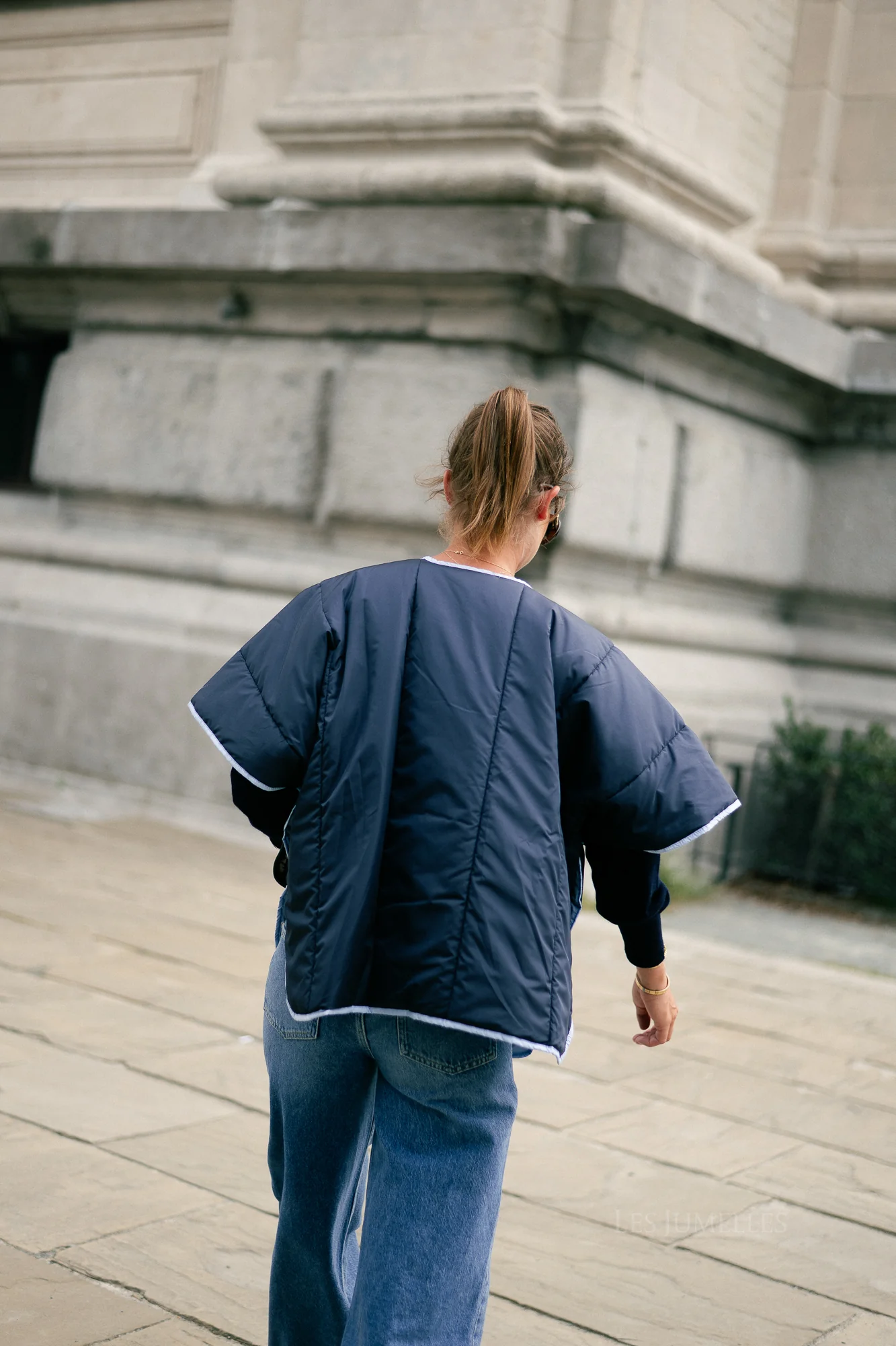 Aline cape navy/light blue - Image 4