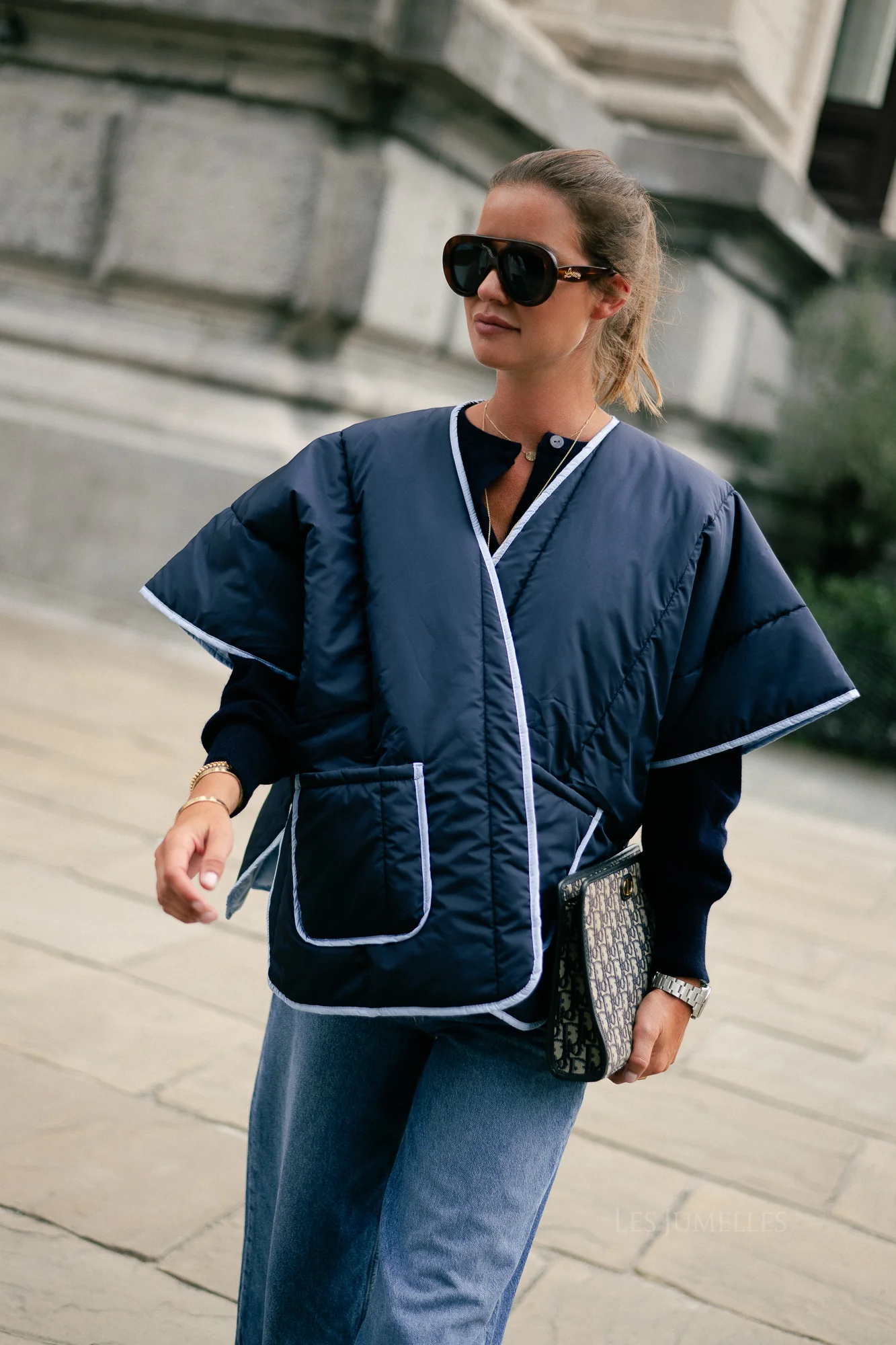 Aline cape navy/light blue - Image 5