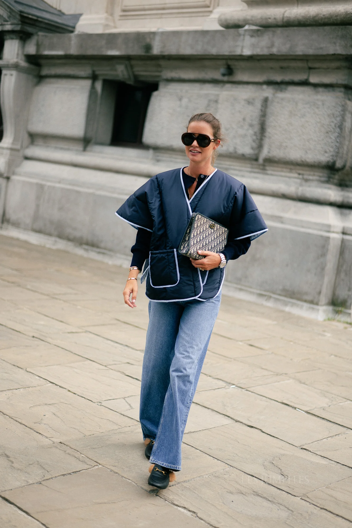 Aline cape navy/light blue - Image 8