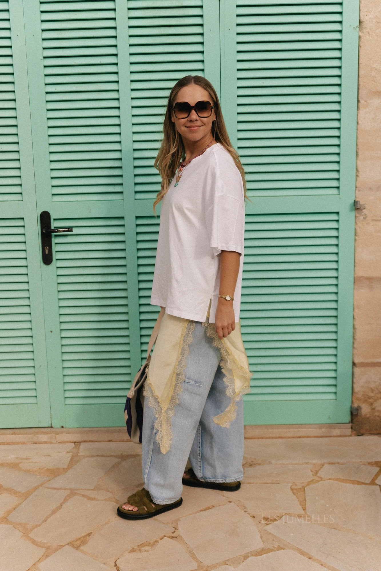 Amelie lace dress butter yellow - Image 3