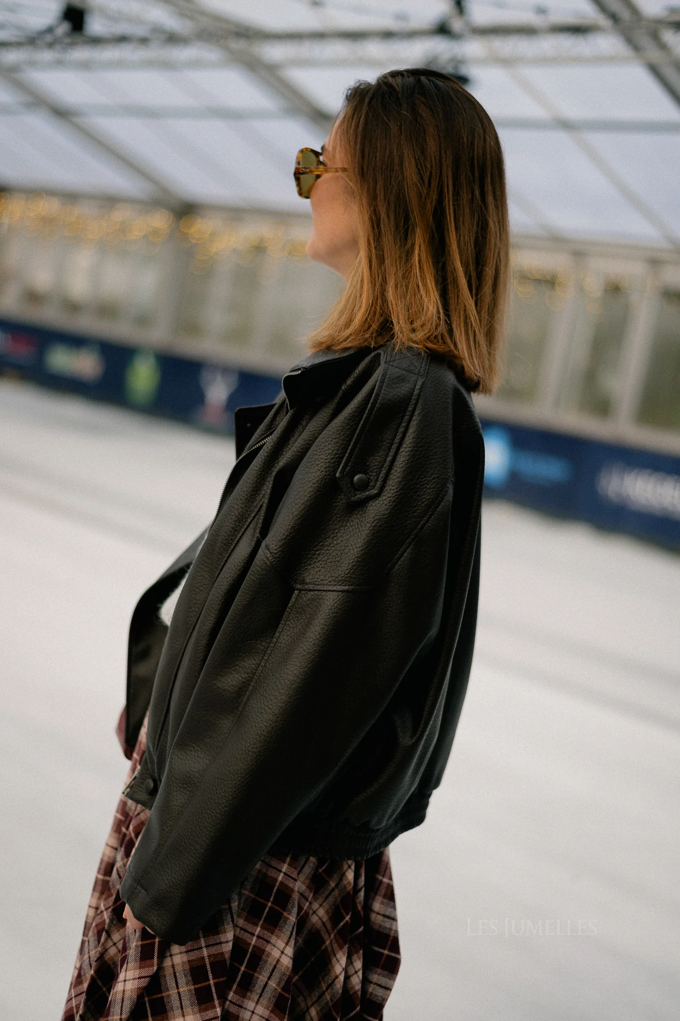 Aubrey leather look jacket black - Image 10