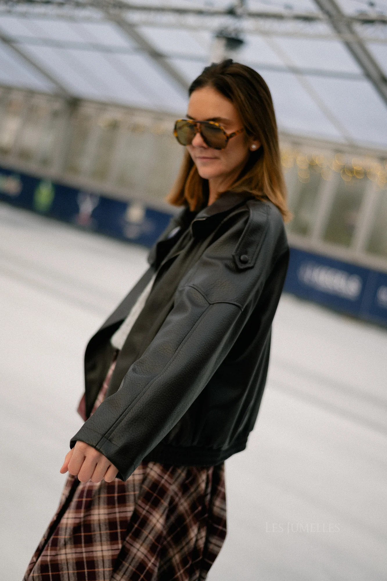 Aubrey leather look jacket black - Image 11