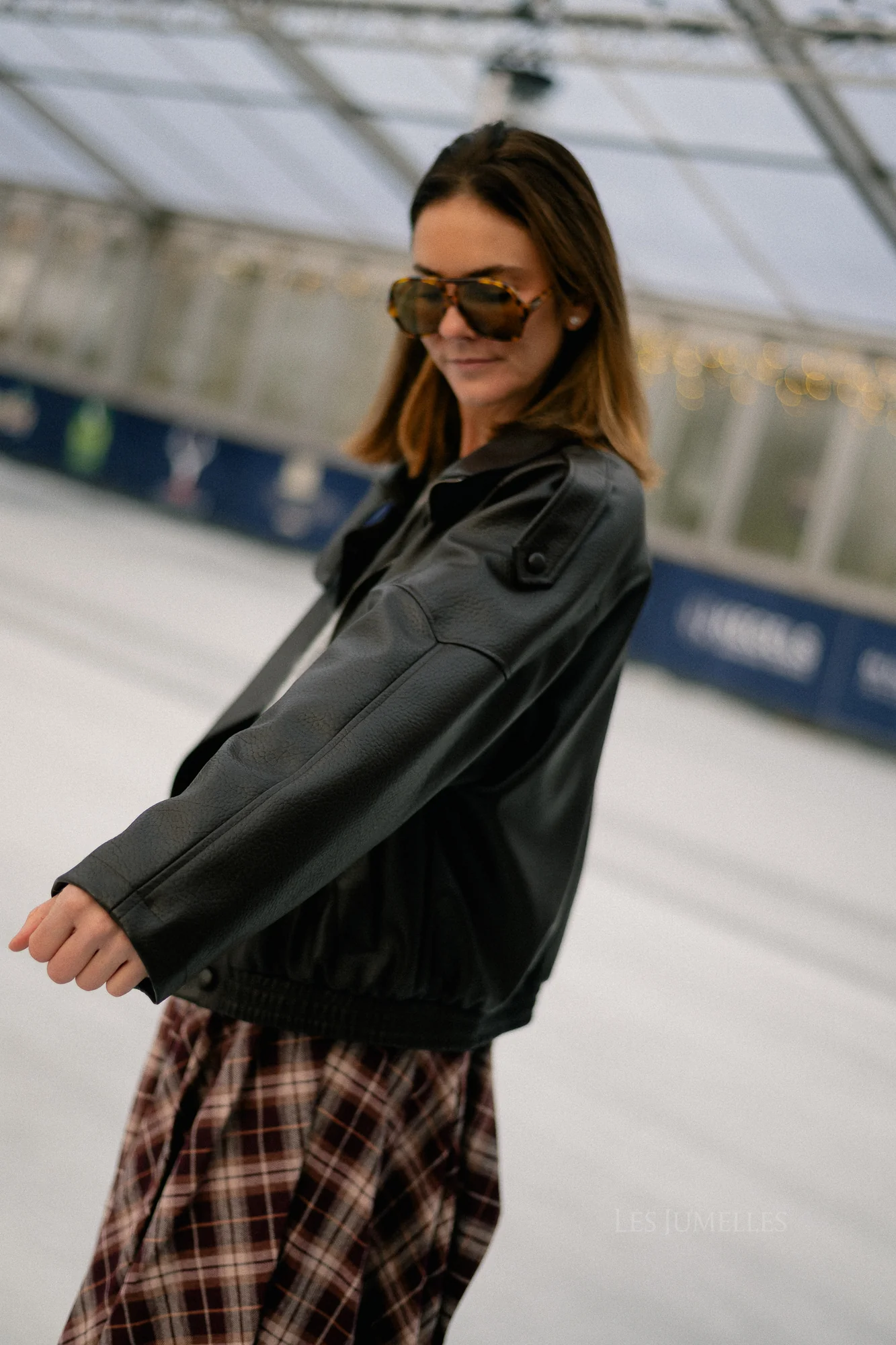 Aubrey leather look jacket black - Image 6