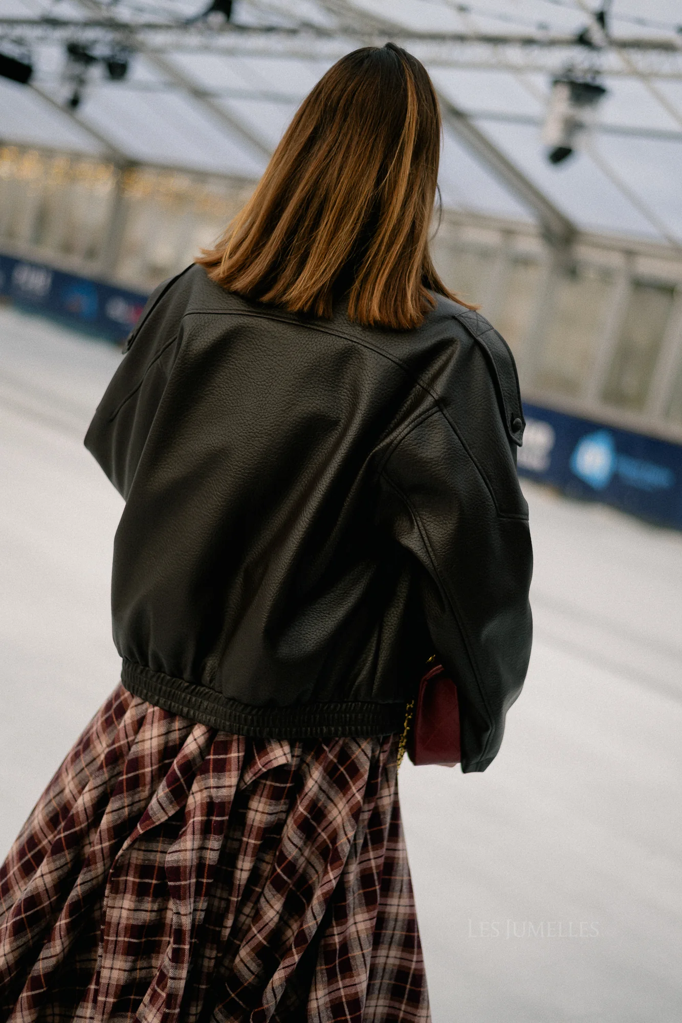 Aubrey leather look jacket black - Image 8