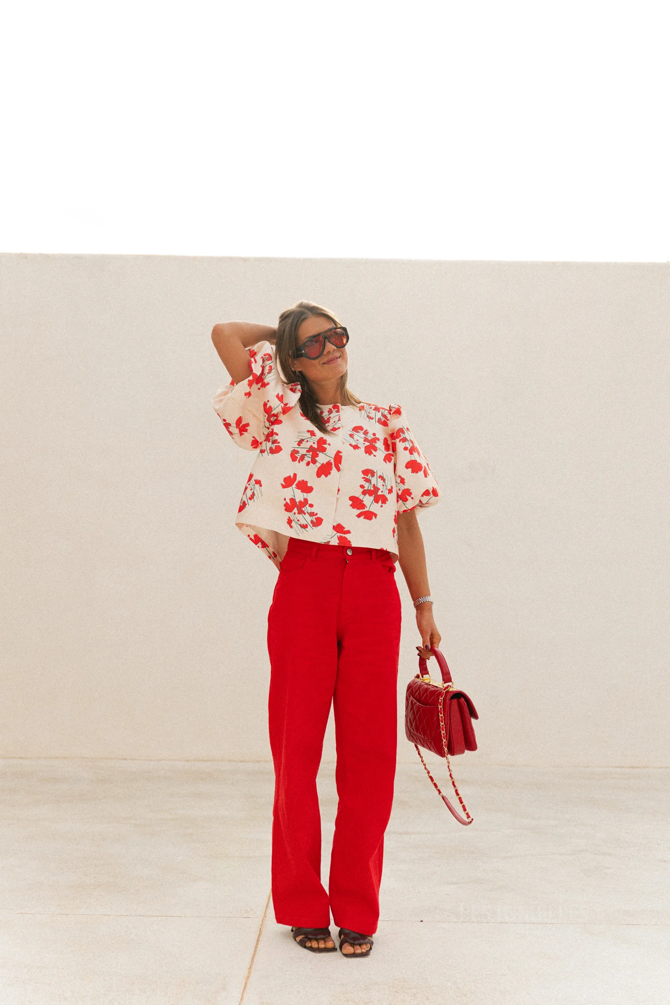 Charlotte blouse Viola print ecru - Image 11