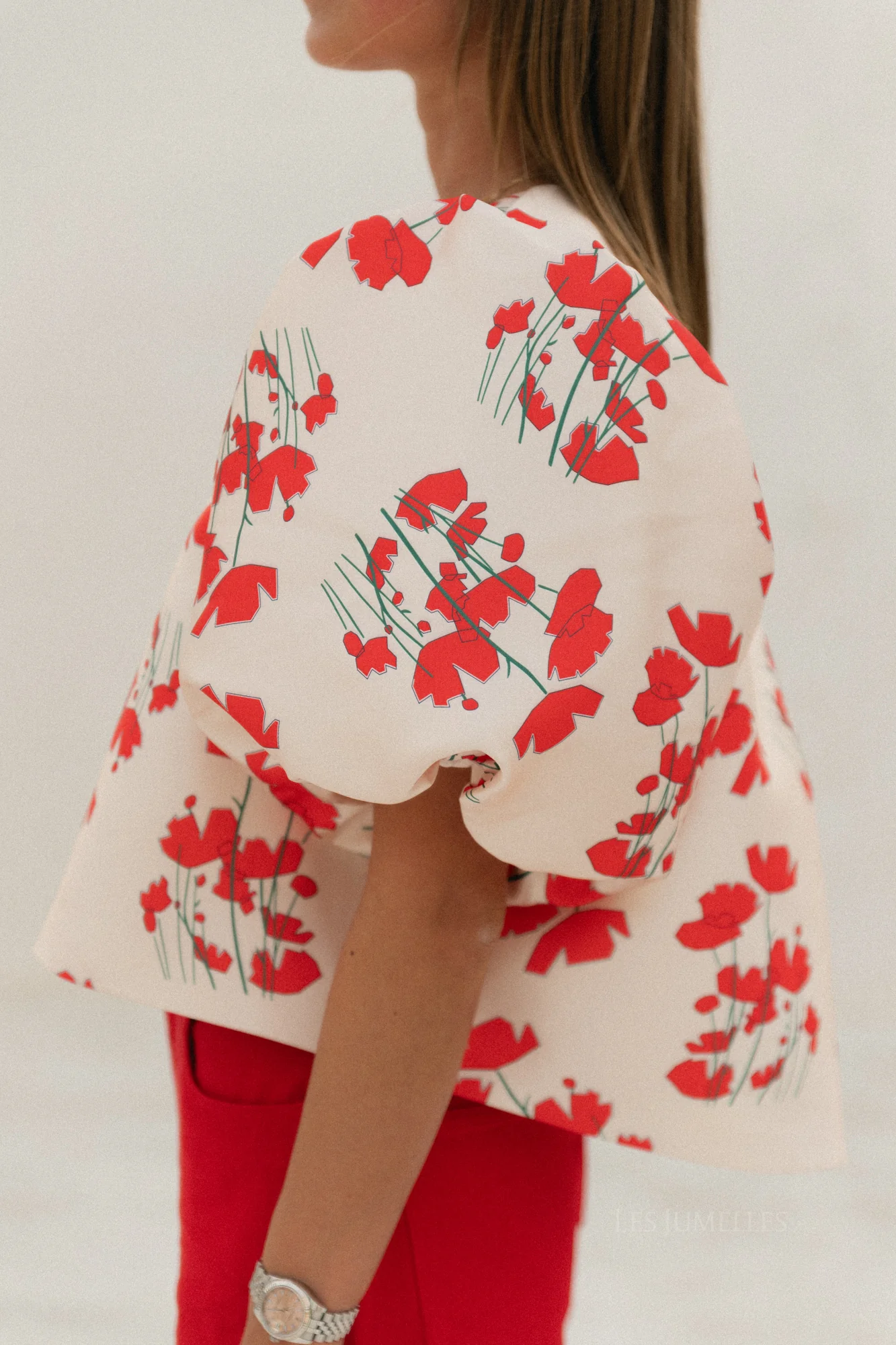 Charlotte blouse Viola print ecru - Image 7