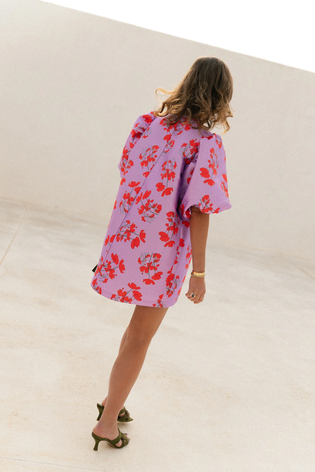 Charlotte dress viola print lilac - Image 9