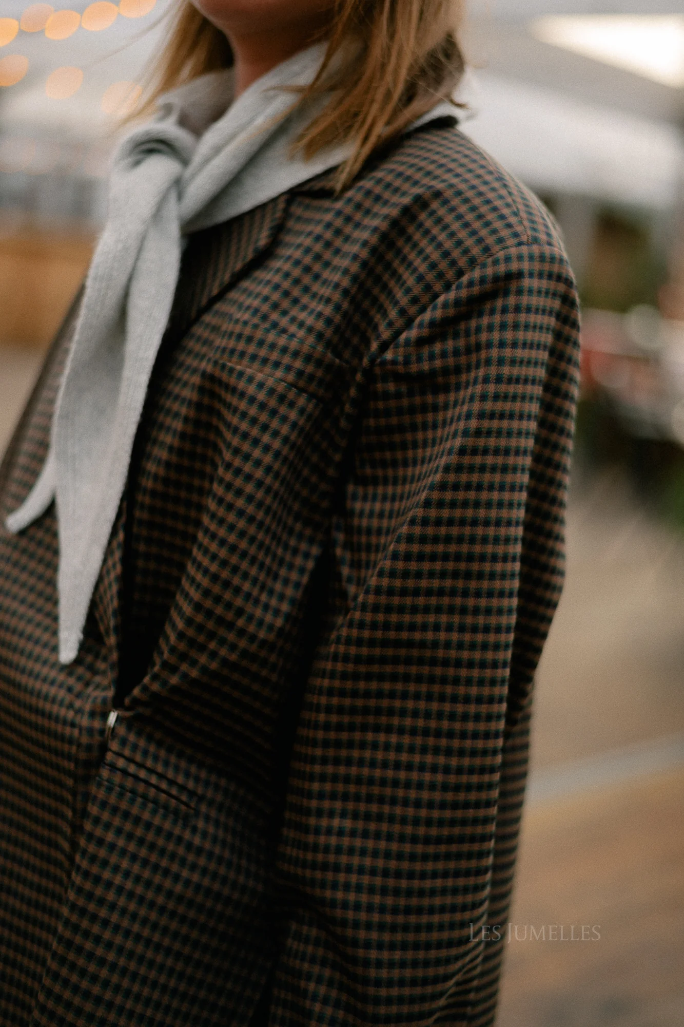 Chloe checkered blazer brown - Image 10