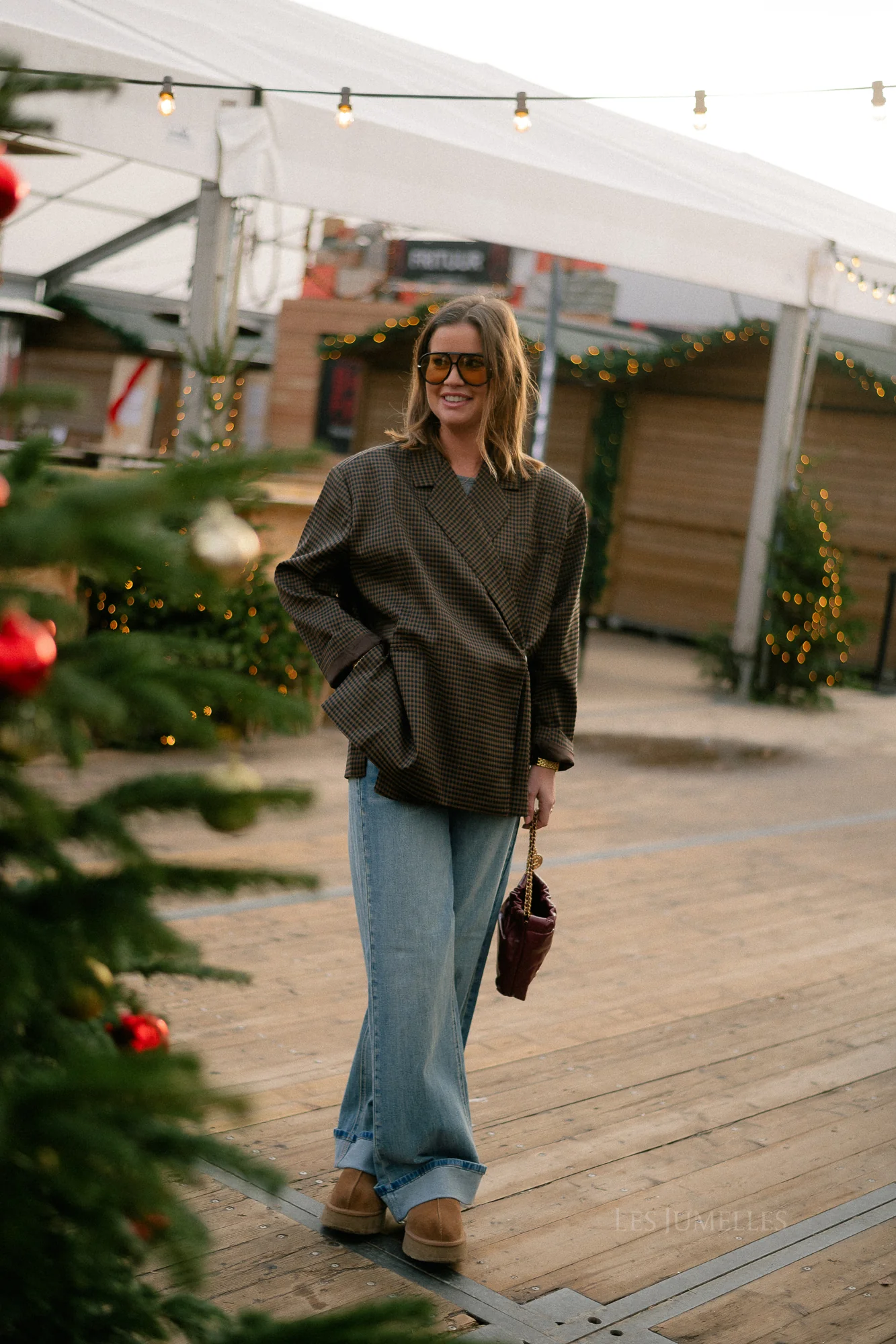 Chloe checkered blazer brown - Image 11