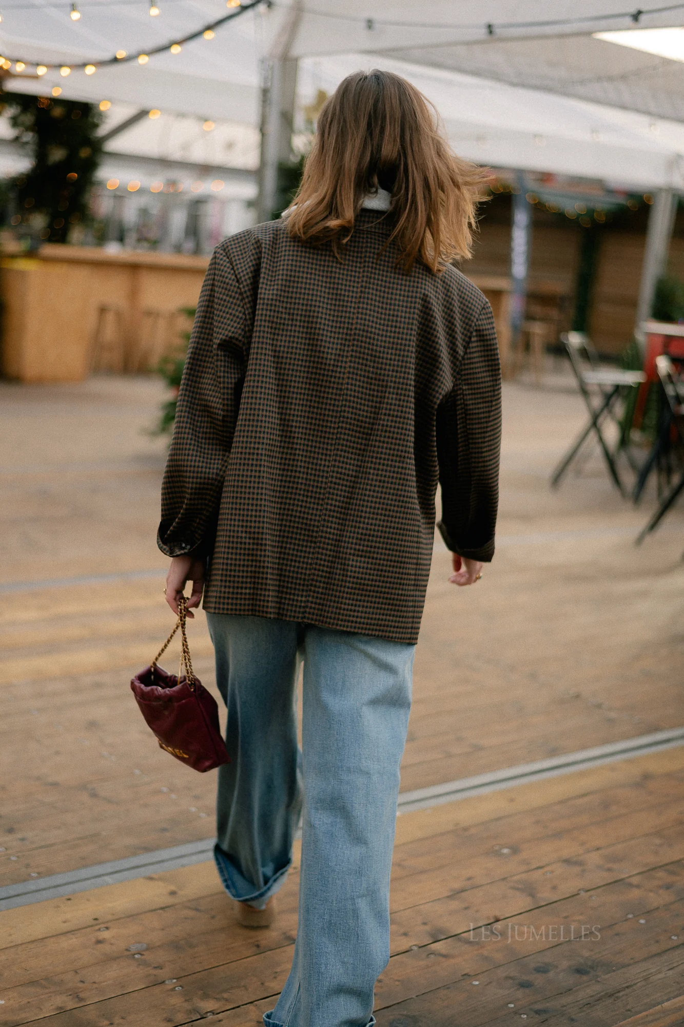 Chloe checkered blazer brown - Image 12