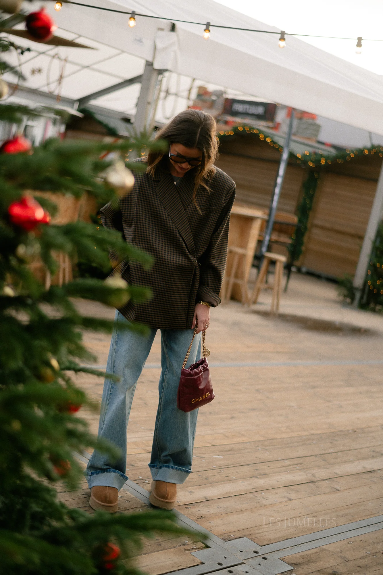 Chloe checkered blazer brown - Image 13