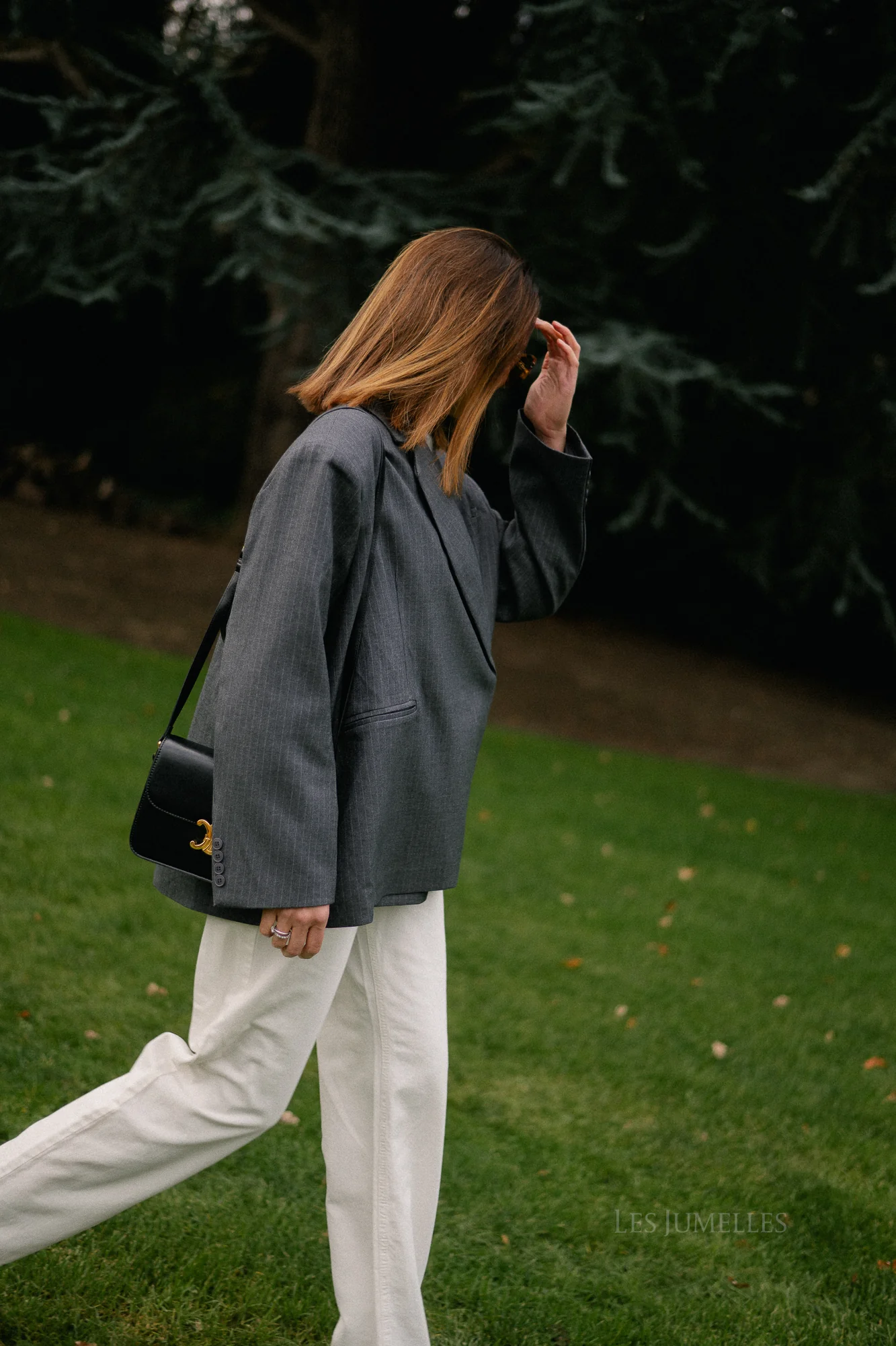 Chloe pinstriped blazer anthracite - Image 3