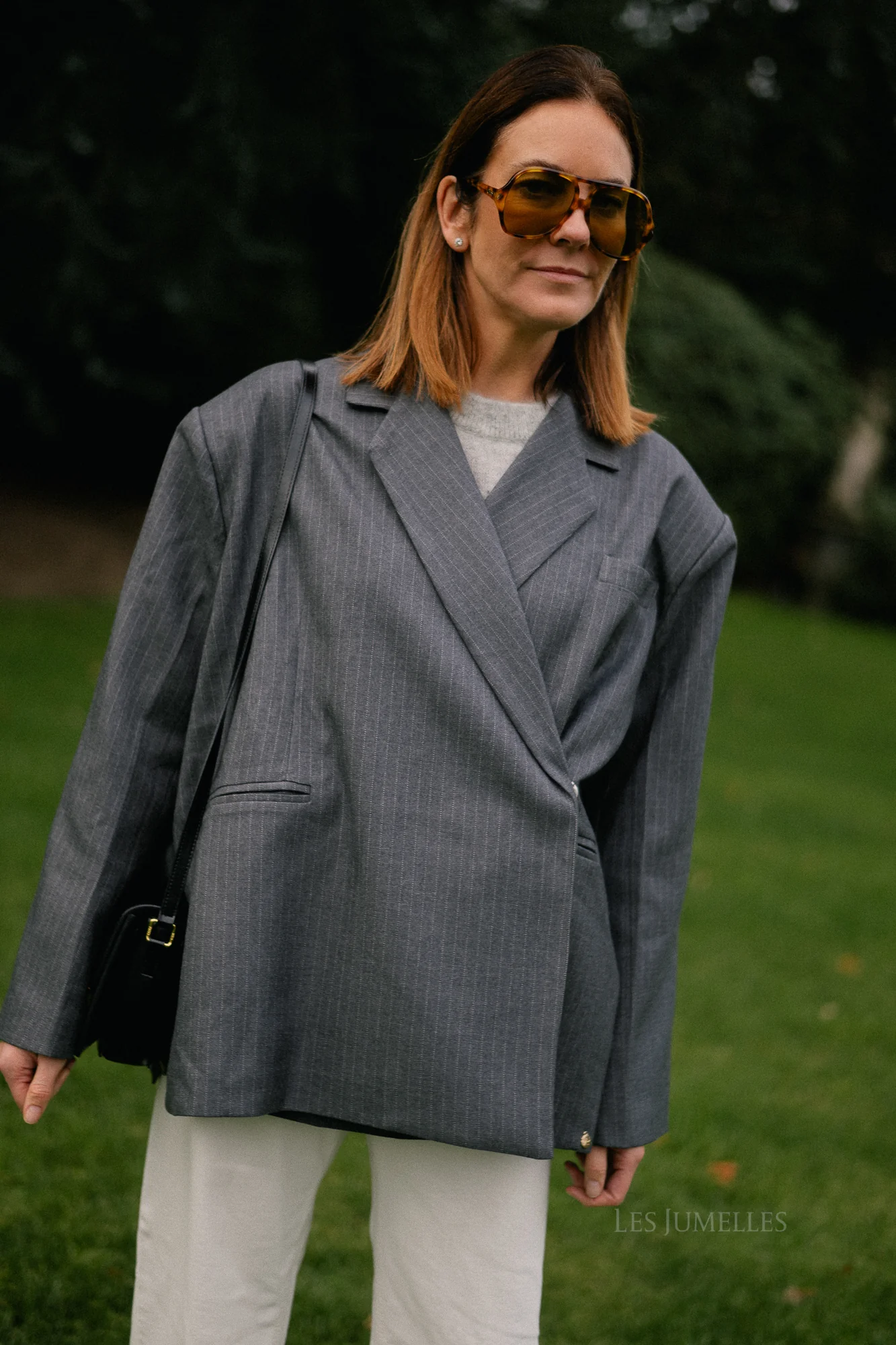 Chloe pinstriped blazer anthracite - Image 5