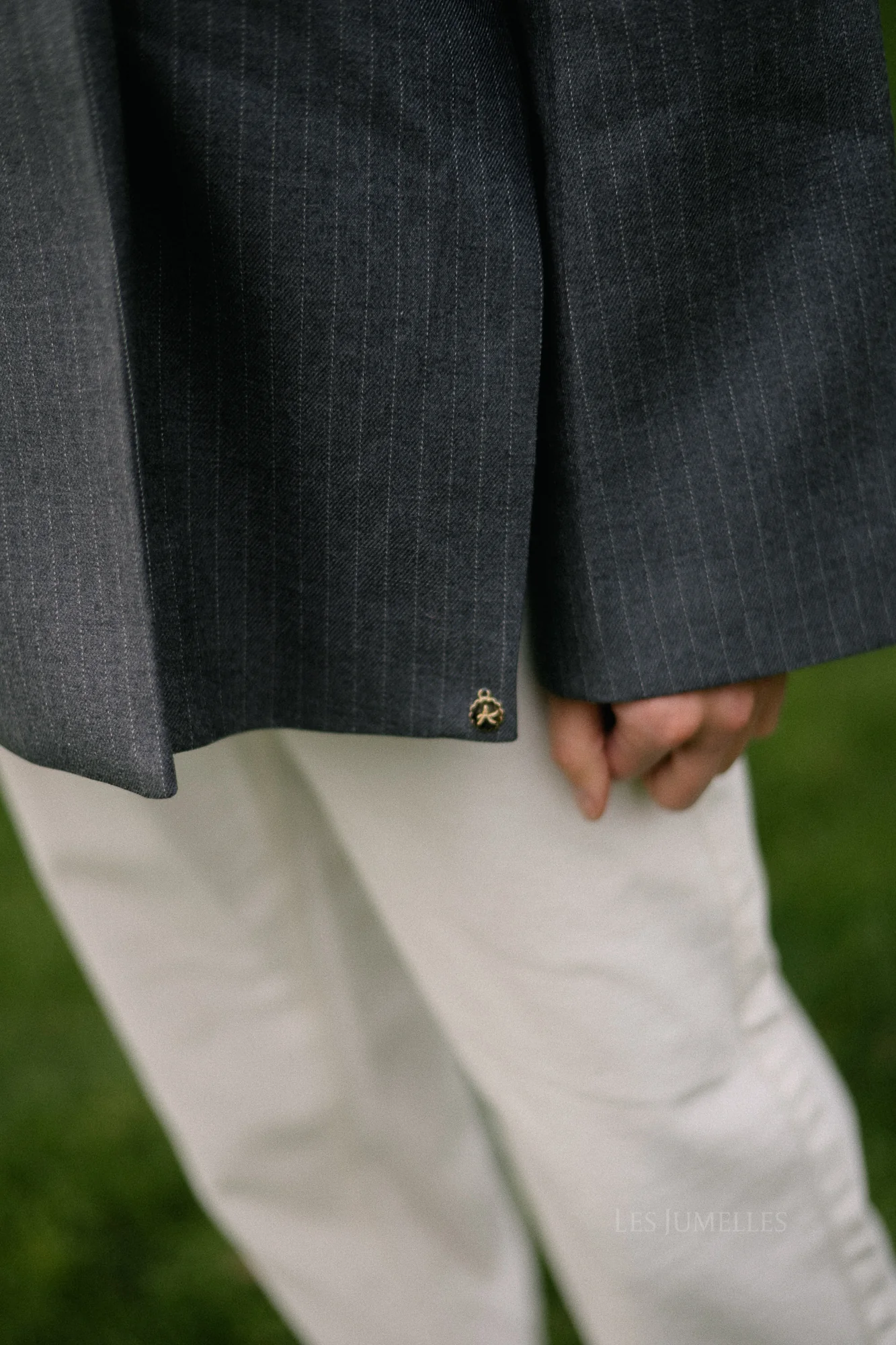 Chloe pinstriped blazer anthracite - Image 6