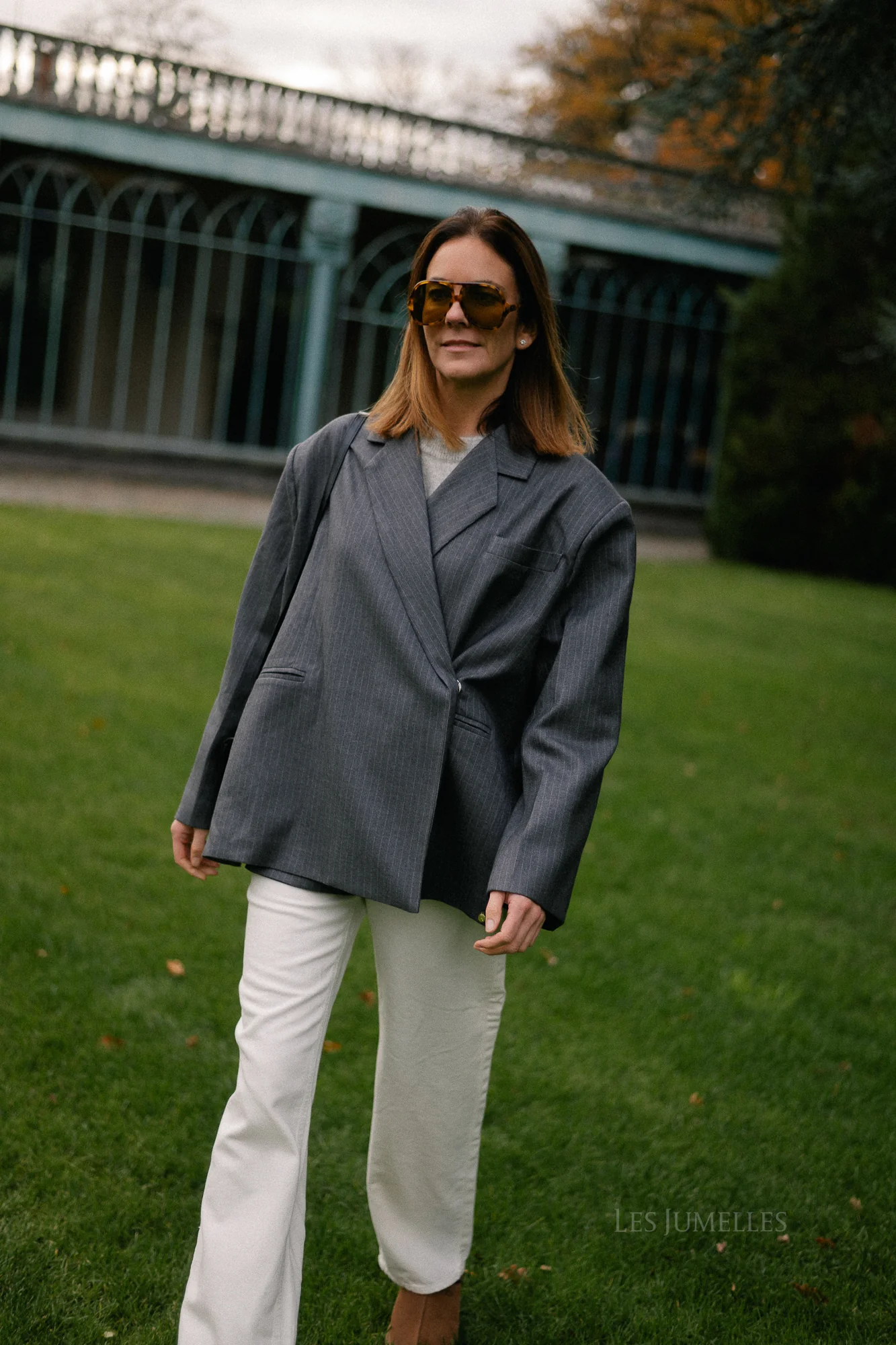 Chloe pinstriped blazer anthracite - Image 9