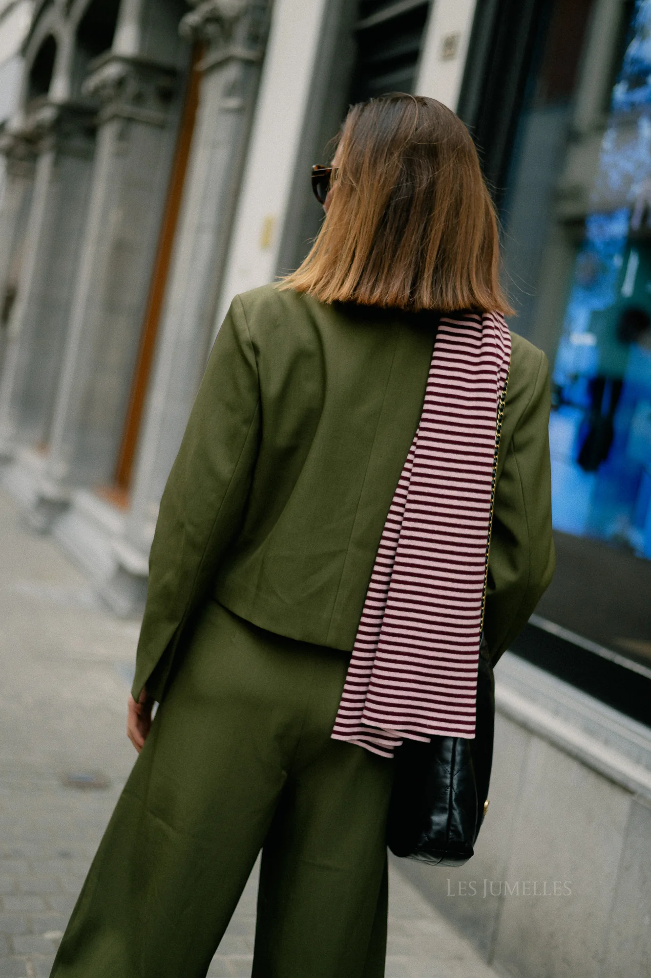 Donna cropped blazer khaki - Image 4