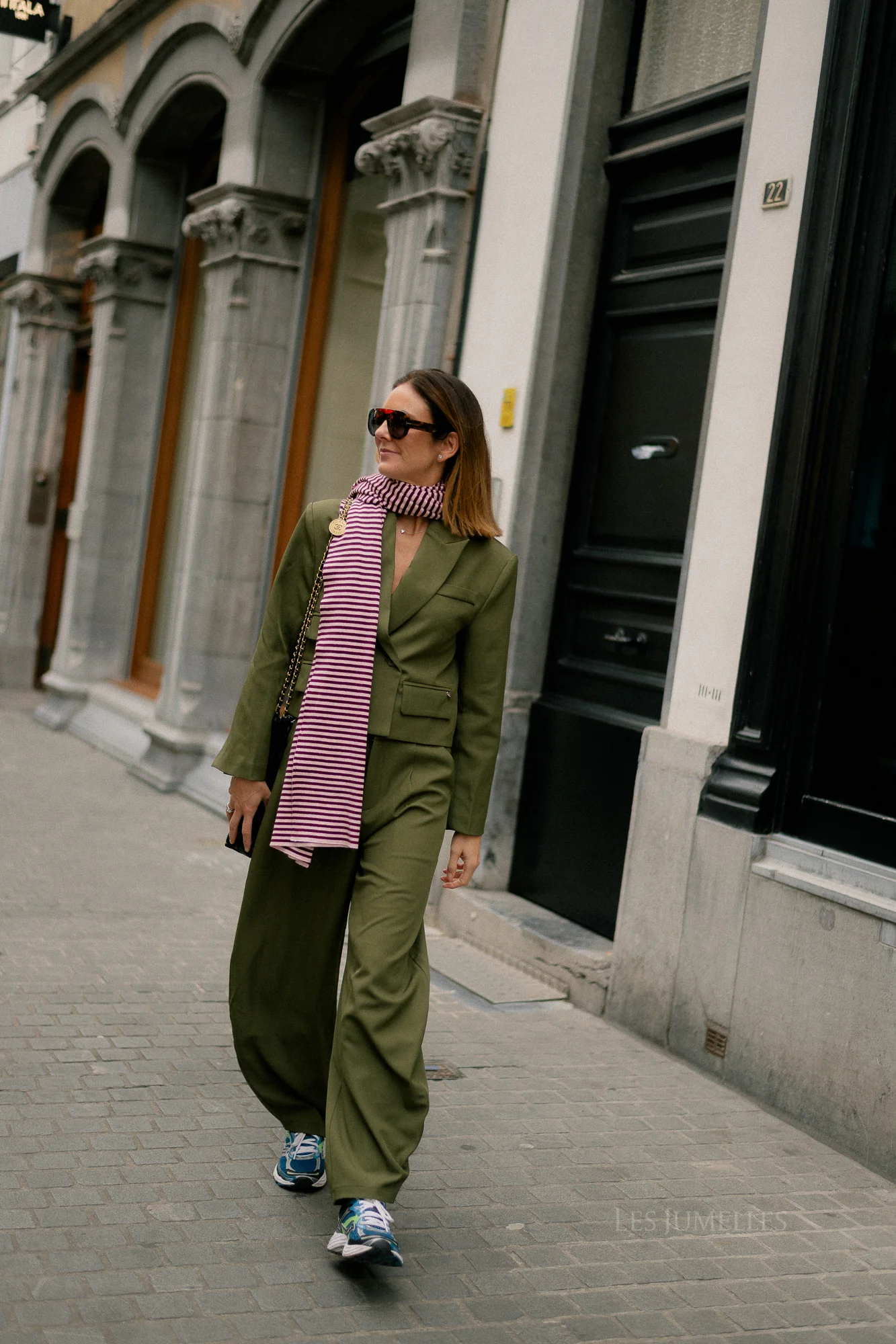 Donna cropped blazer khaki - Image 8