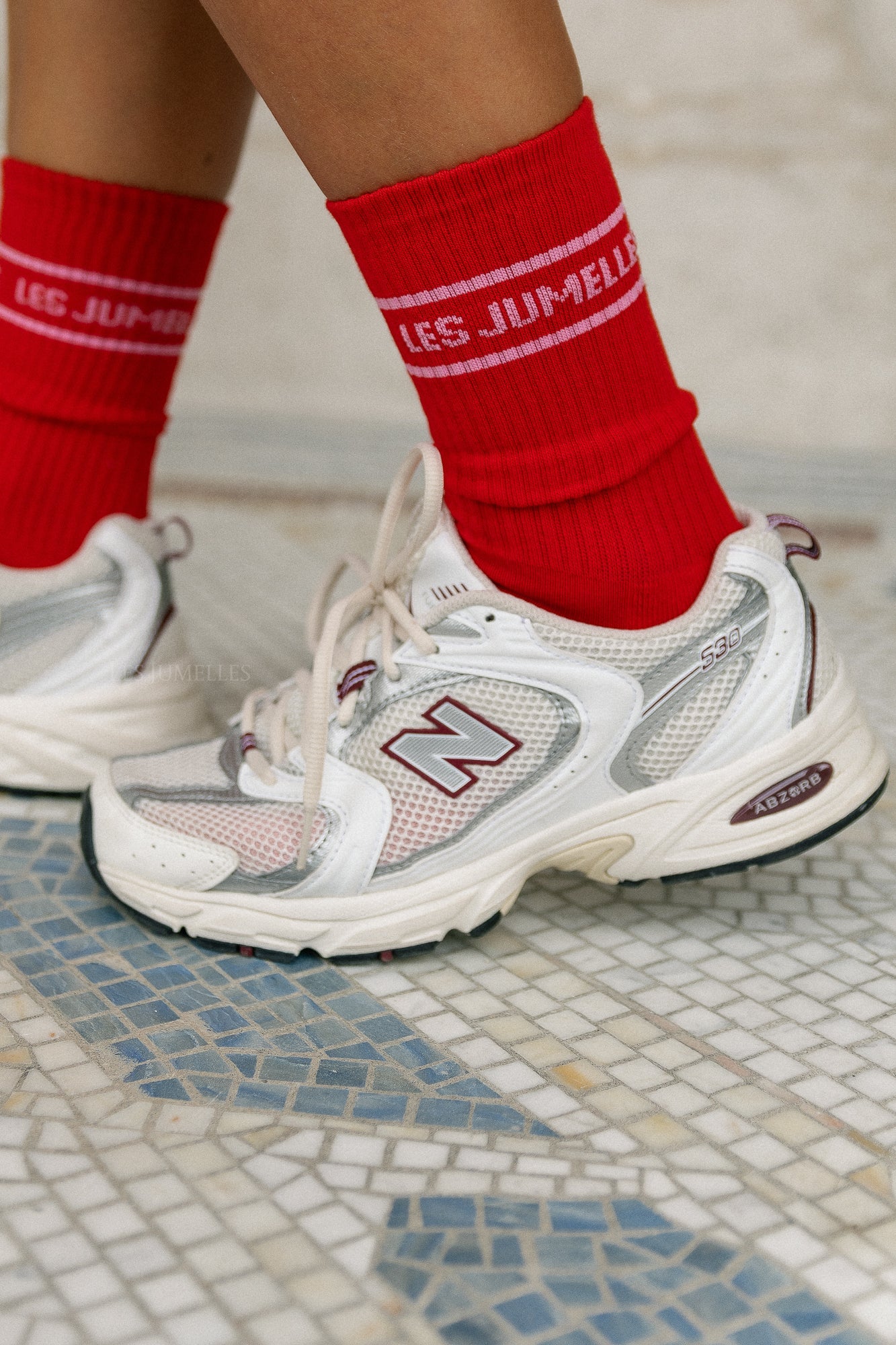 Fille à papa socks fiery red/orchid pink - Image 4