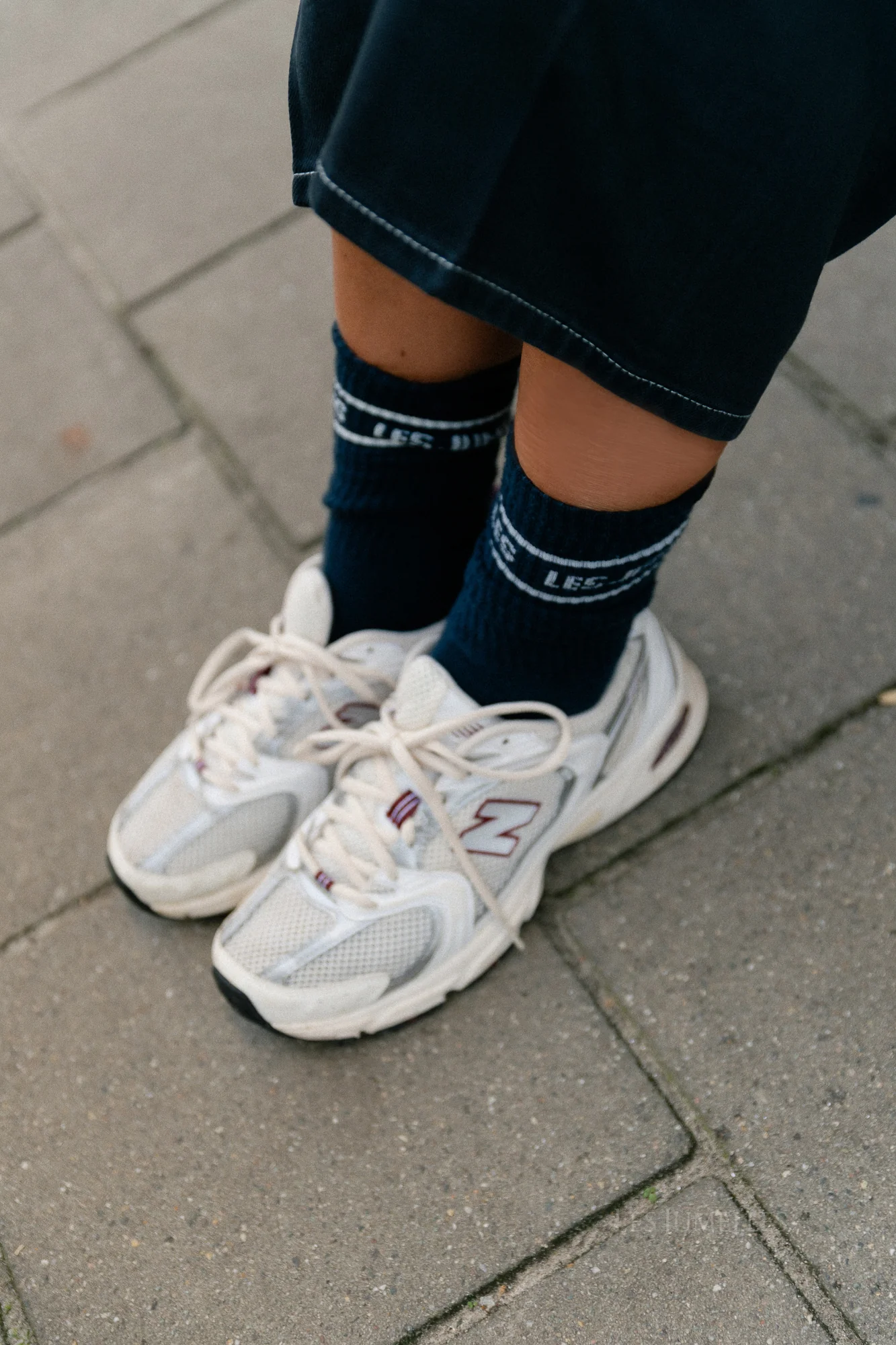 Fille à papa socks navy/ecru - Image 3