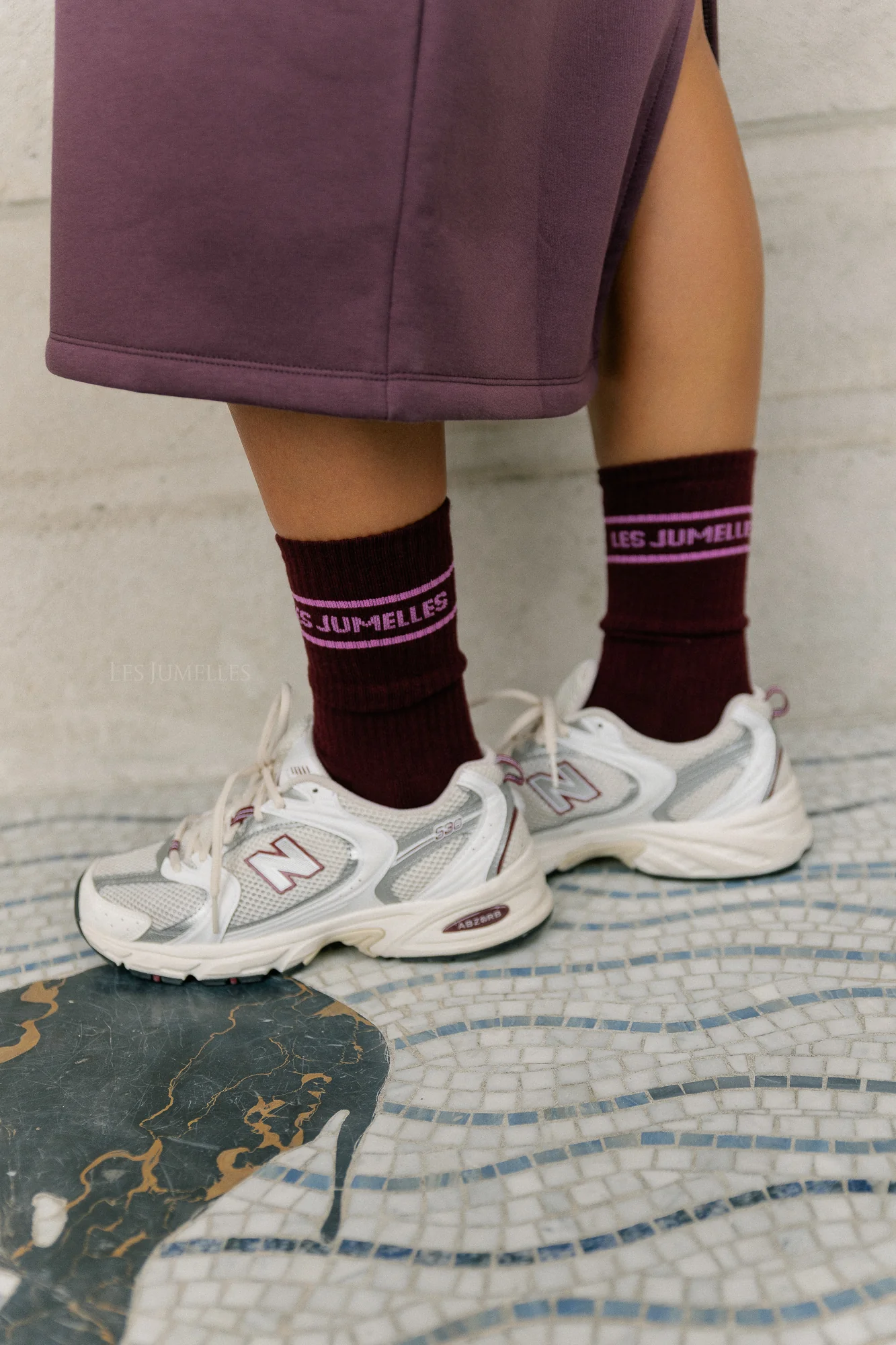 Fille à papa socks plum/fondant pink - Image 3