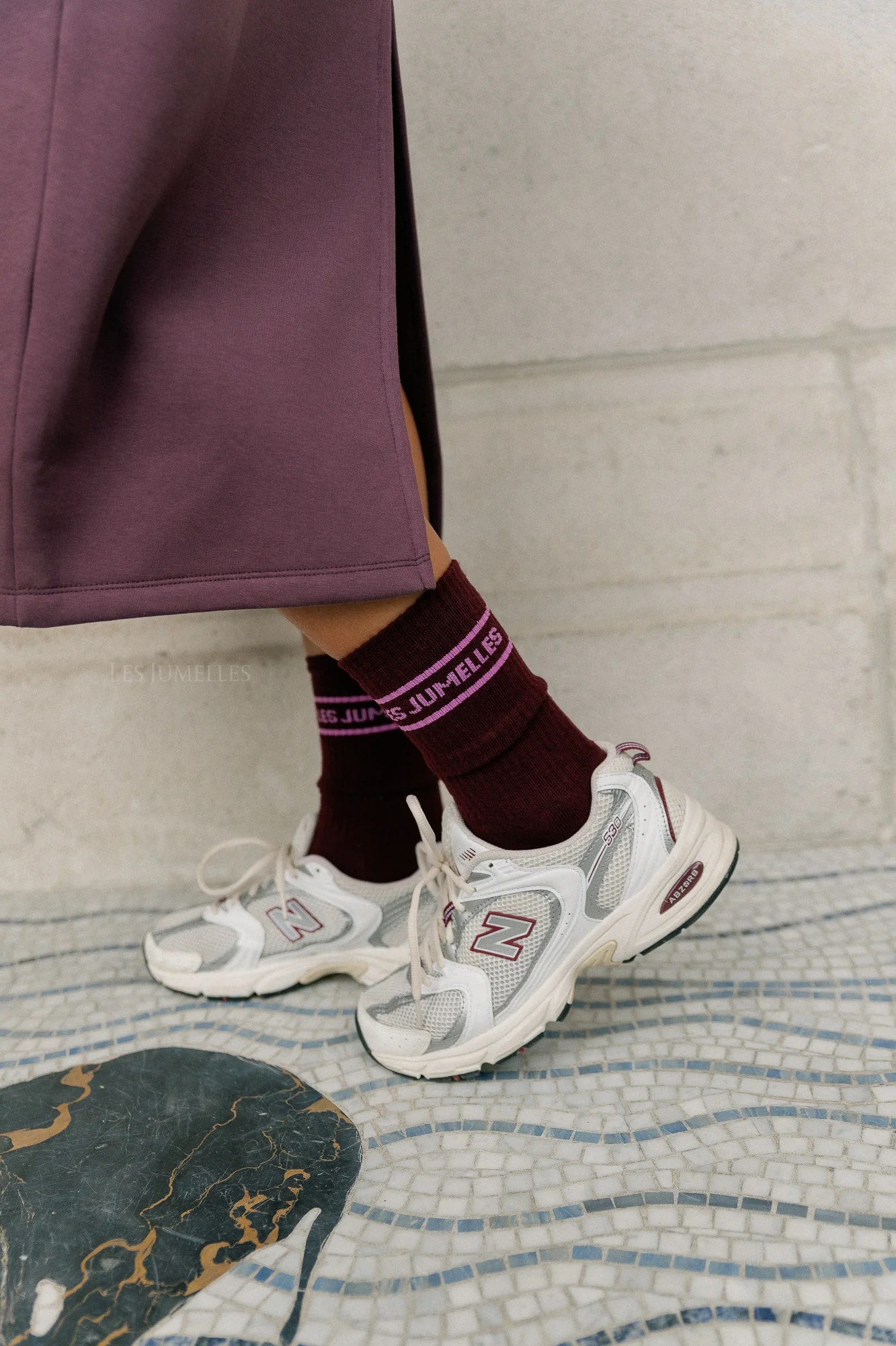 Fille à papa socks plum/fondant pink - Image 4