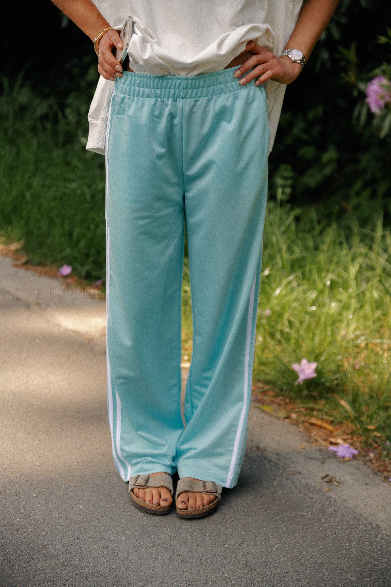 Isla track pants turquoise - Image 4