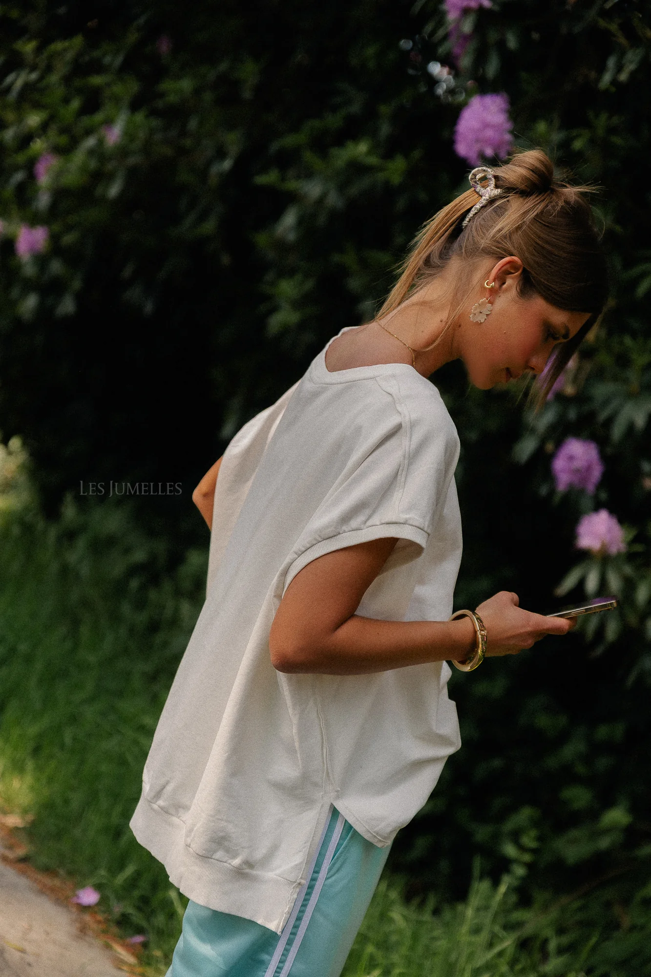 Isla track pants turquoise - Image 9