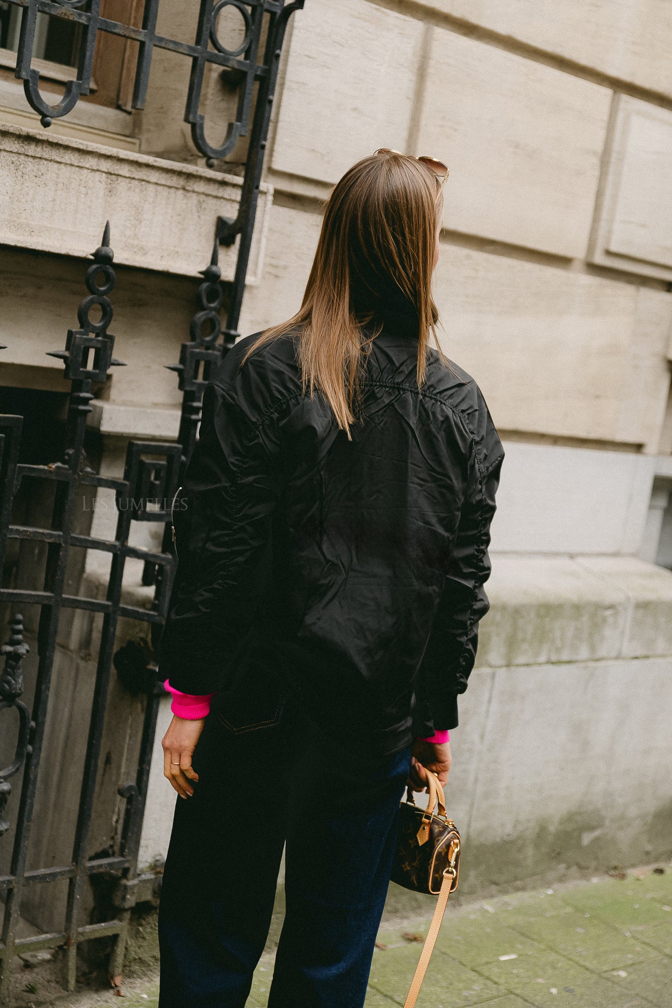 Leah bomber jacket black - Image 5