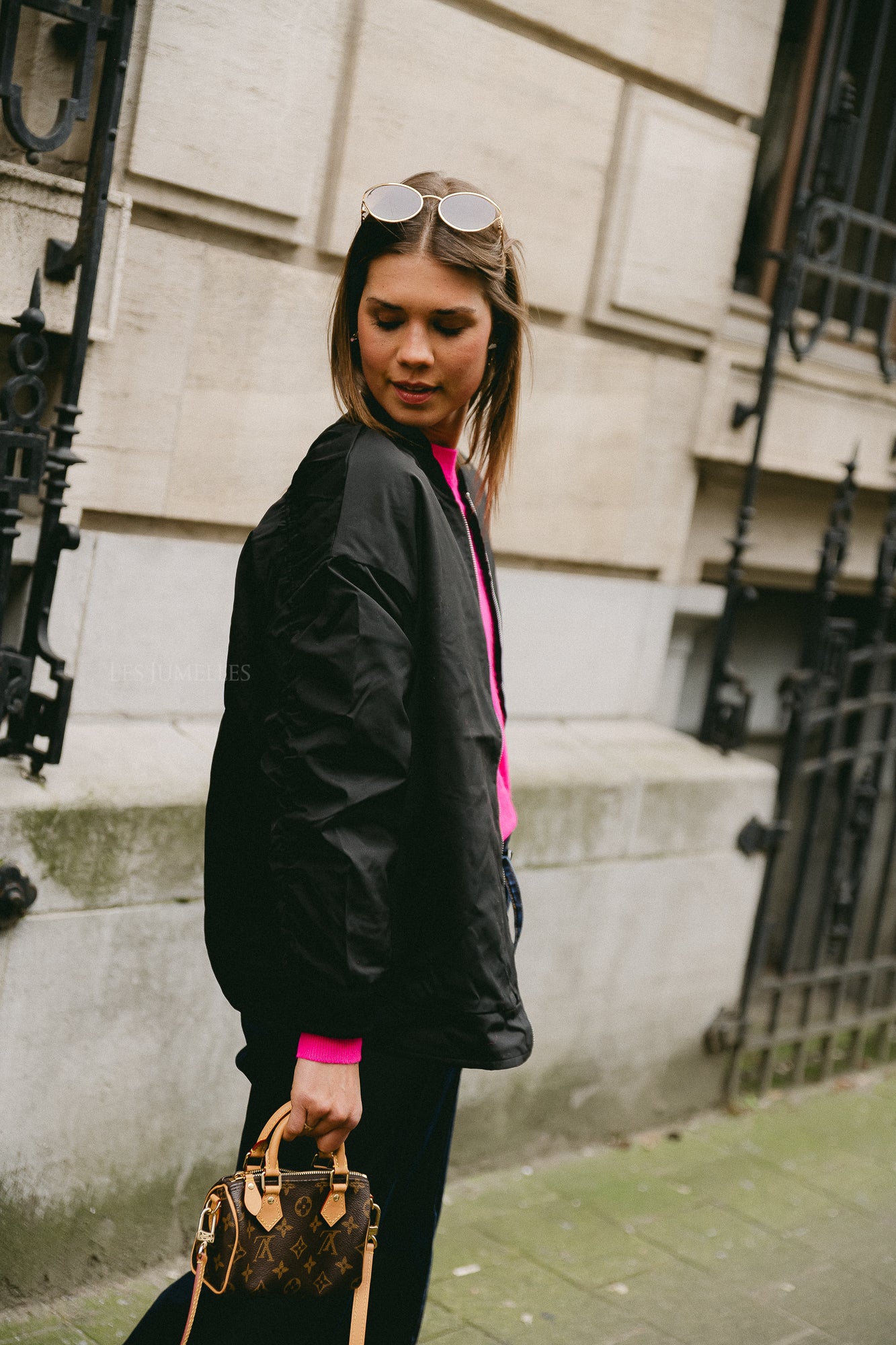 Leah bomber jacket black - Image 6