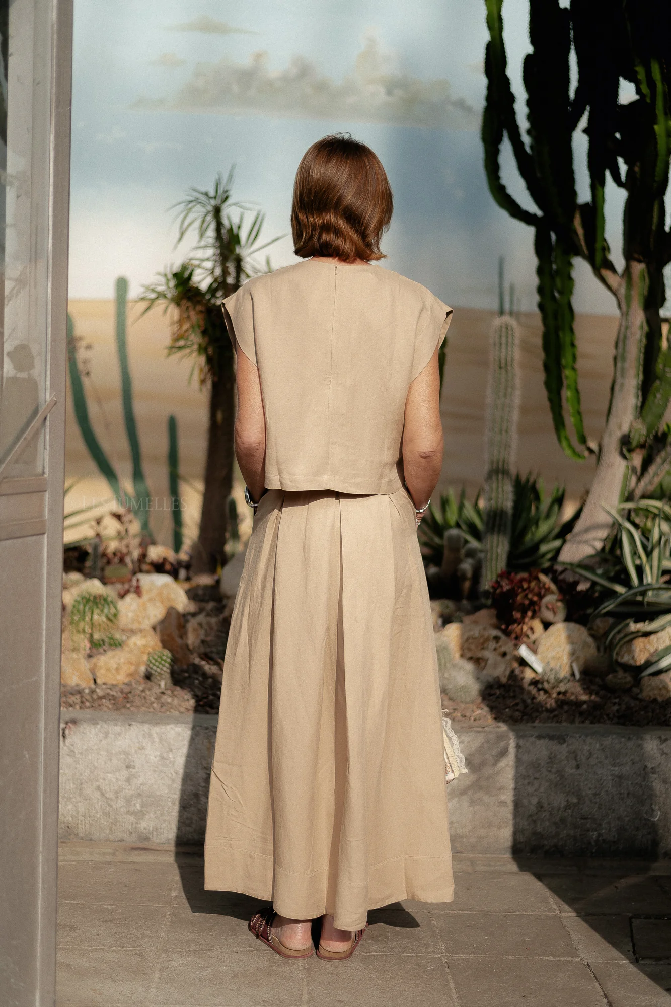 Loyalty long skirt beige - Image 3