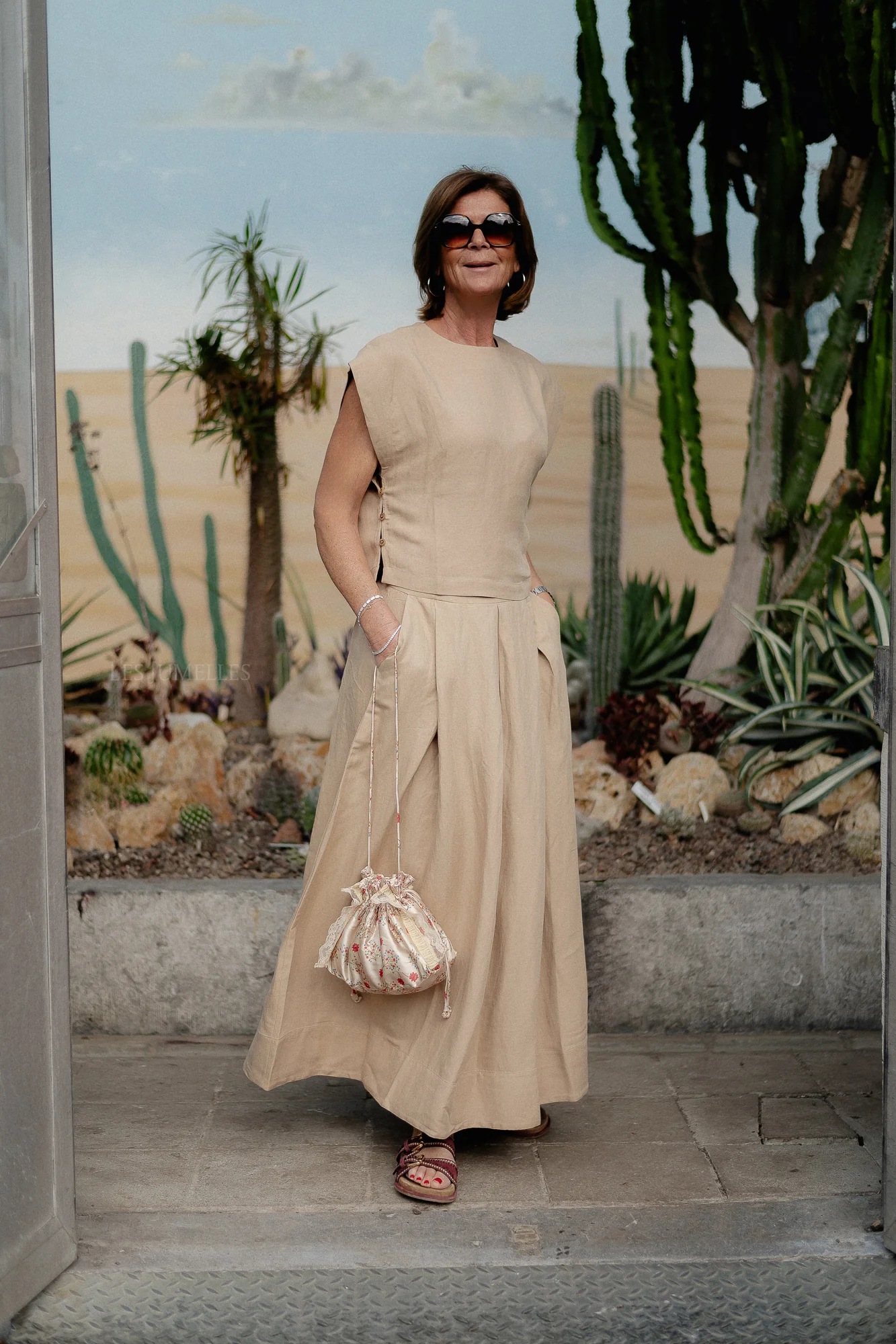 Loyalty long skirt beige - Image 5