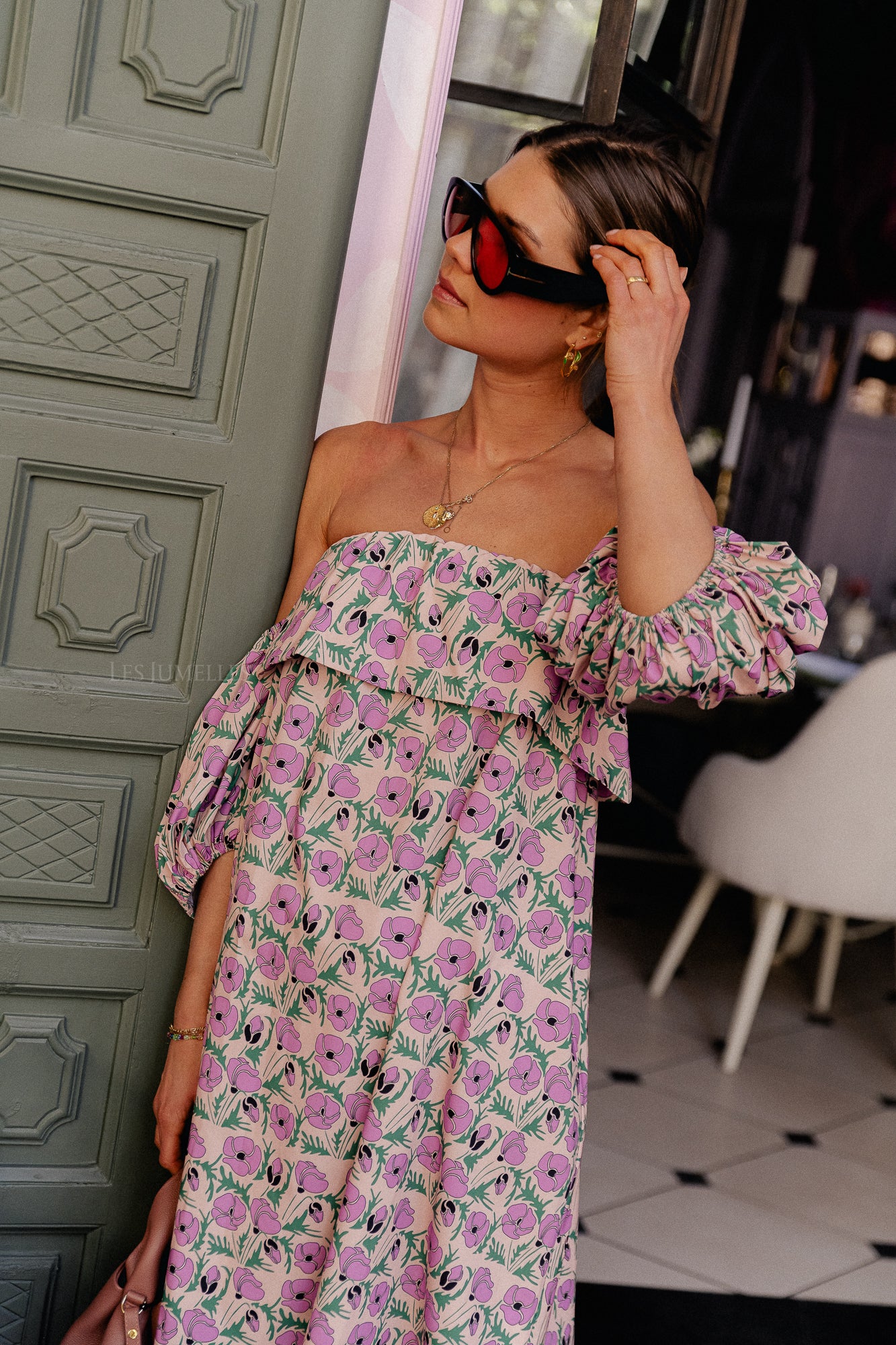 Maddie short printed dress multicolor - Image 7