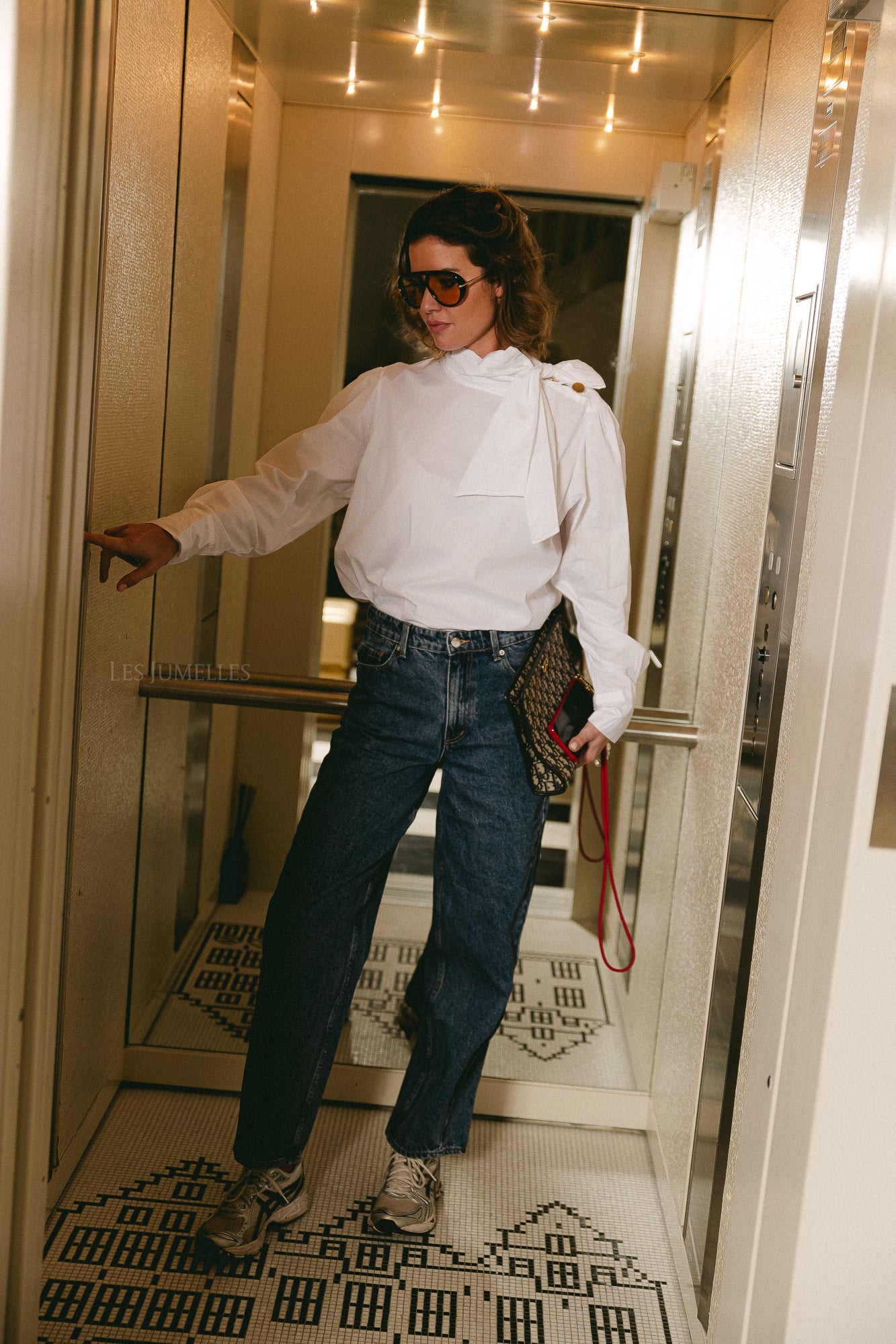 Matilda bow blouse white - Image 4