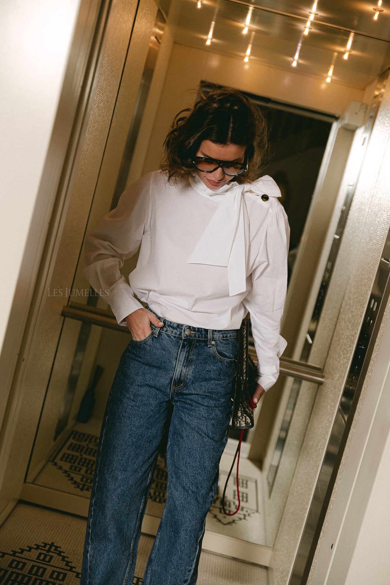 Matilda bow blouse white - Image 6