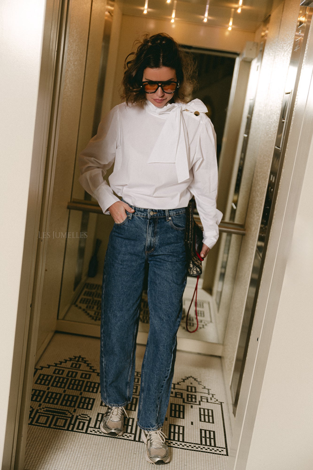 Matilda bow blouse white - Image 8