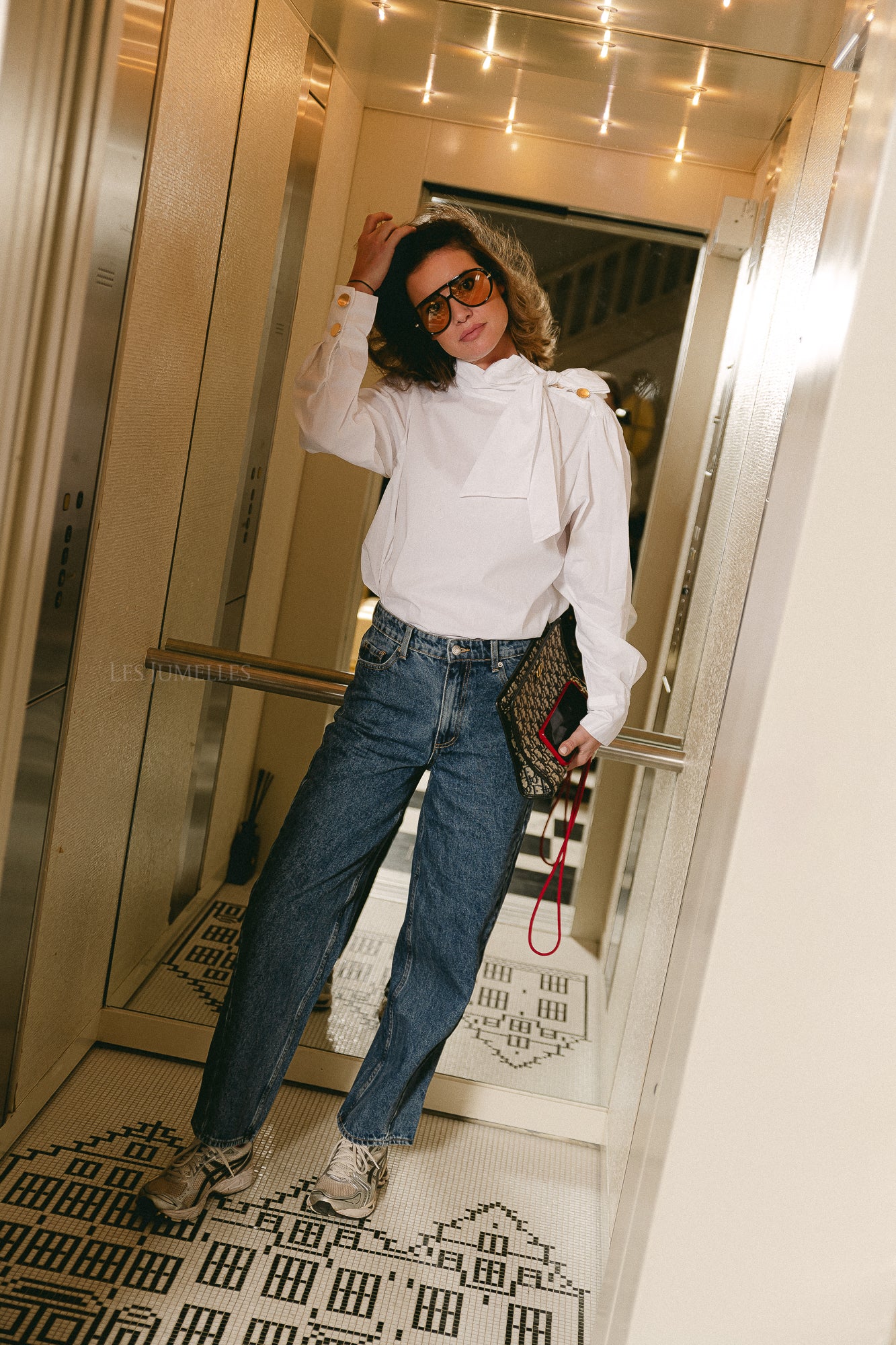 Matilda bow blouse white - Image 9