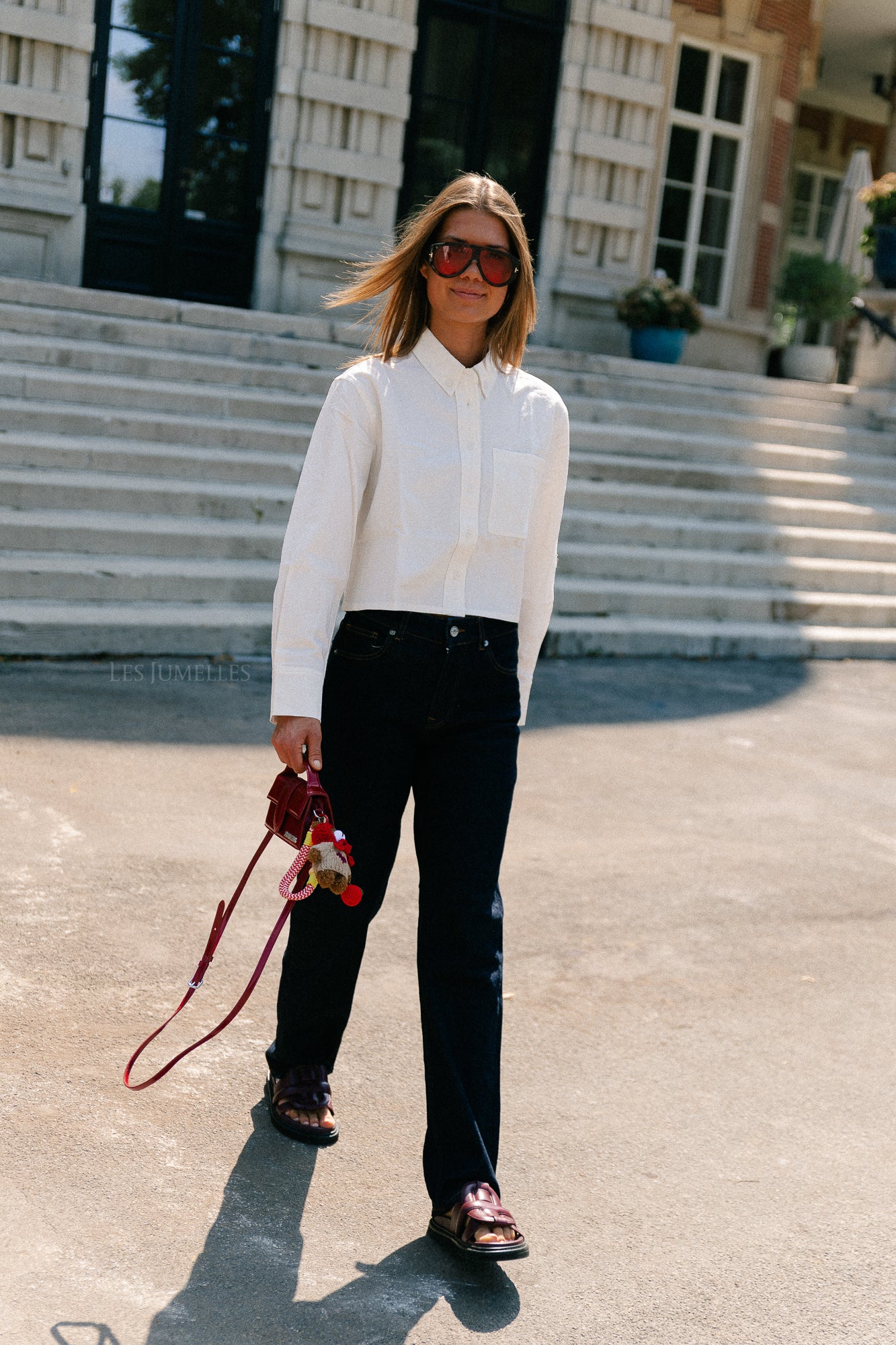 Mia cropped shirt white - Image 6