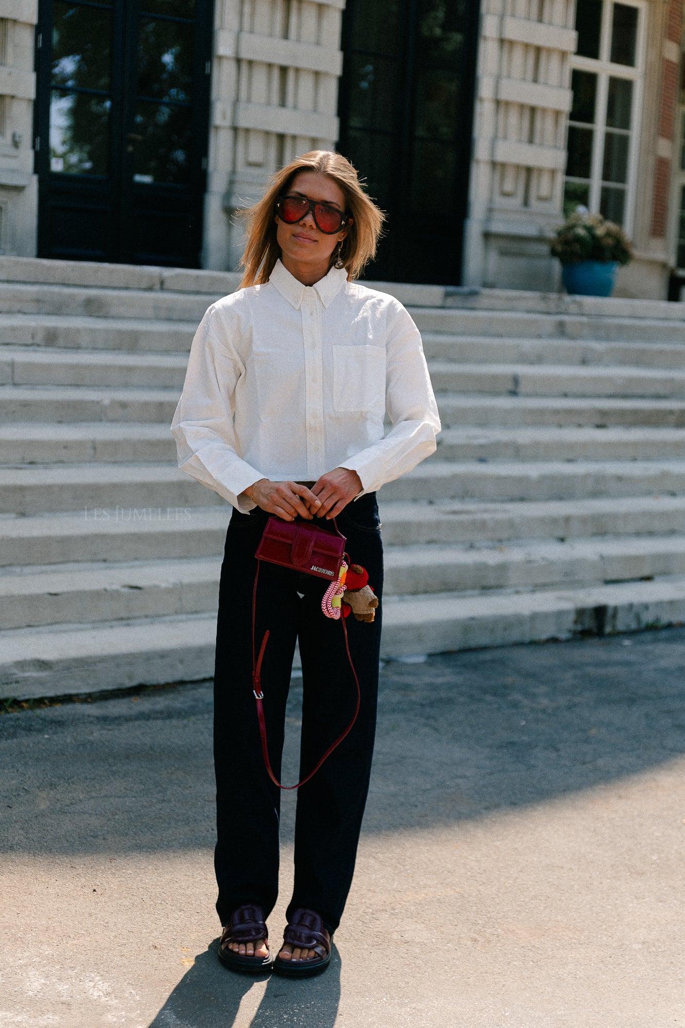 Mia cropped shirt white - Image 9