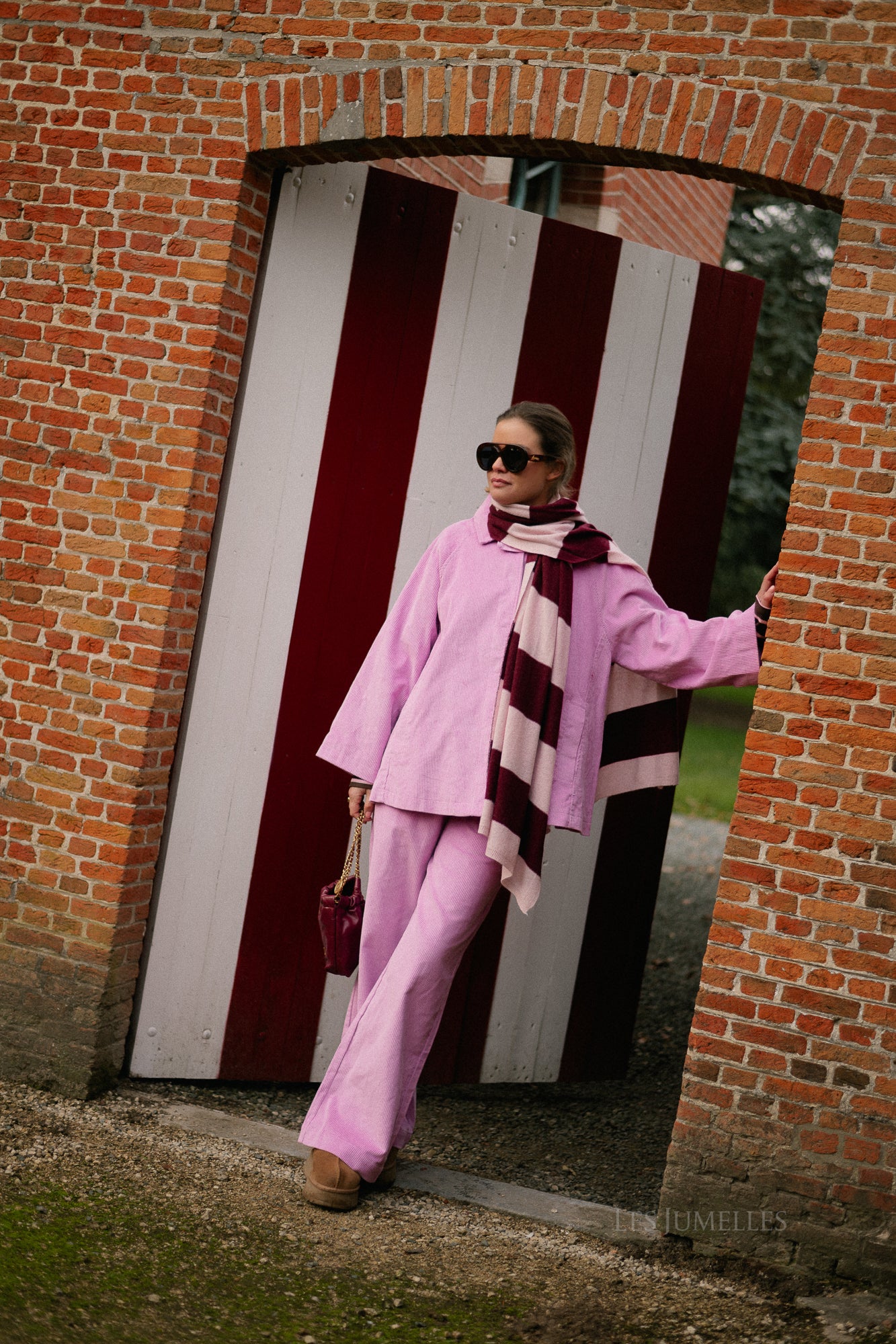 Norma wide velvet pants orchid - Image 6