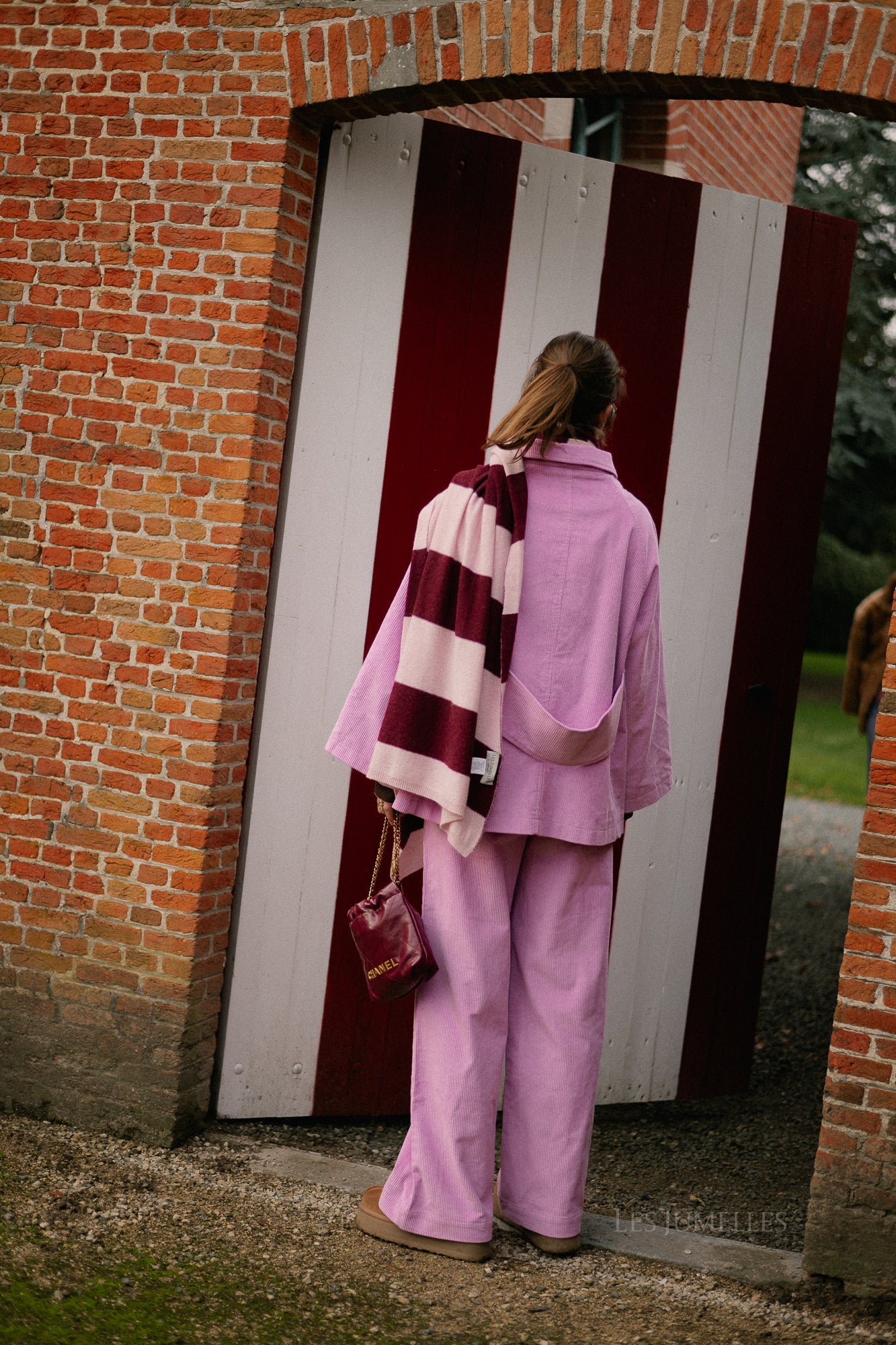 Norma wide velvet pants orchid - Image 7