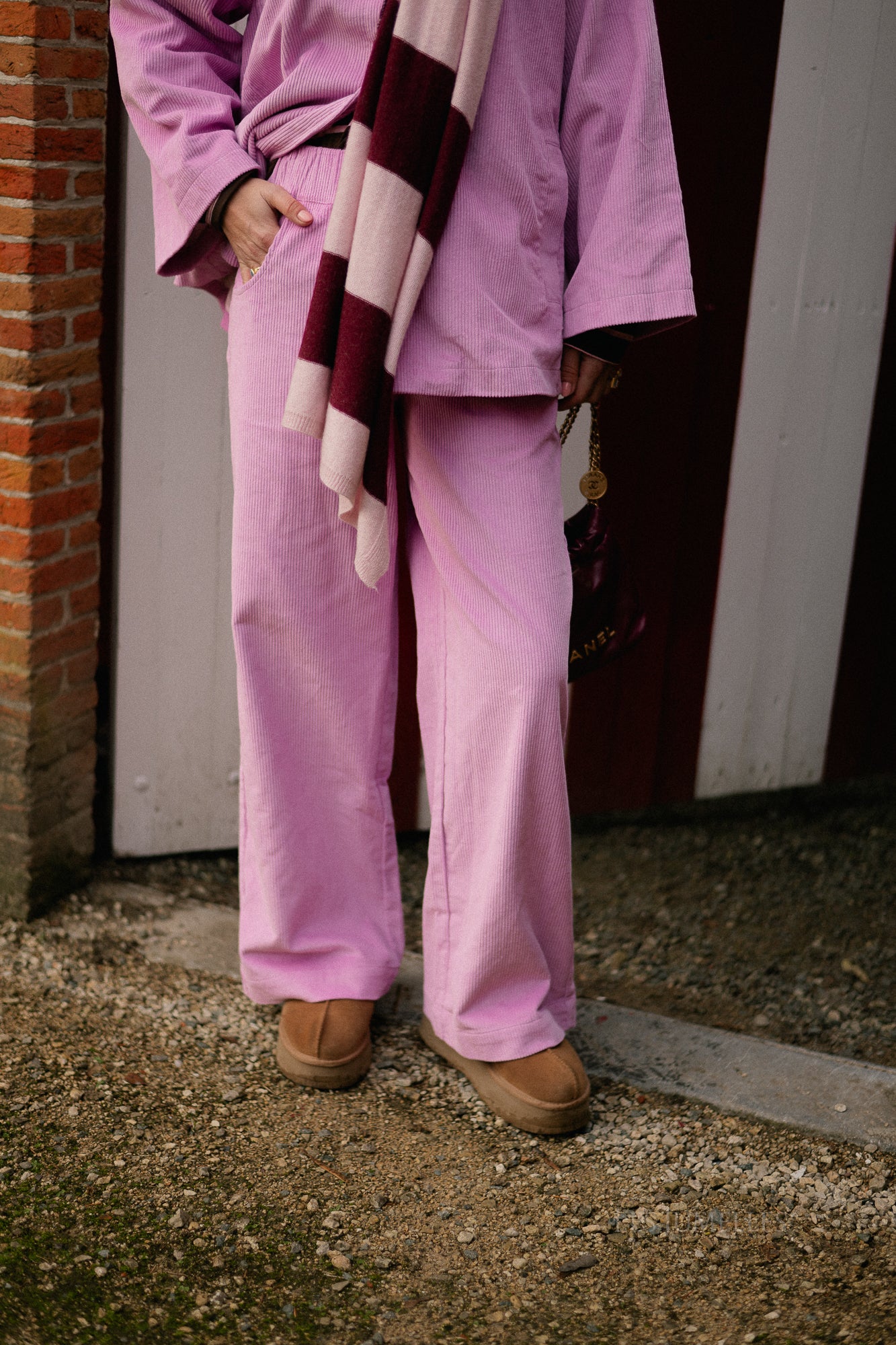 Norma wide velvet pants orchid - Image 8