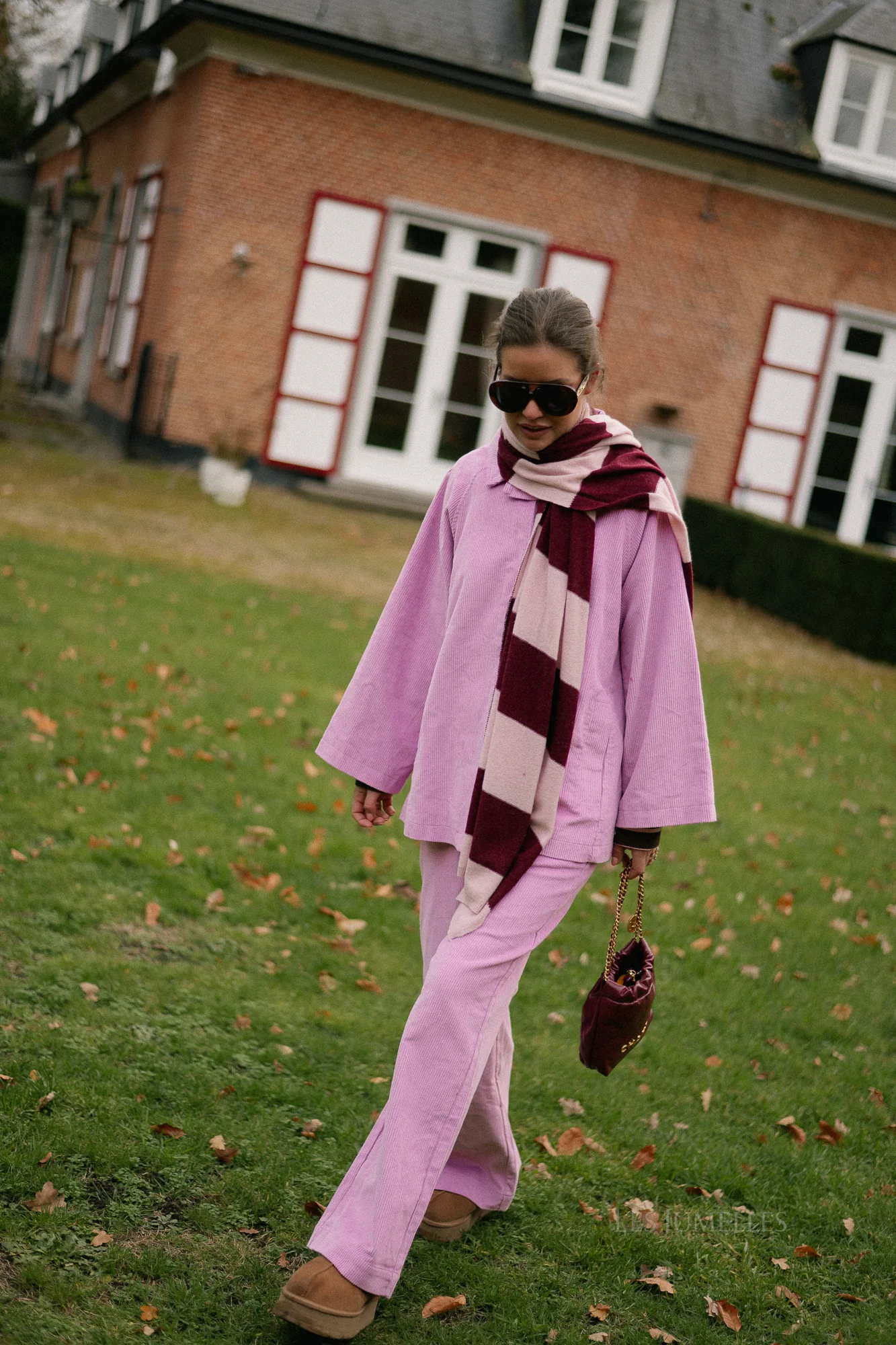 Norma wide velvet pants orchid - Image 9