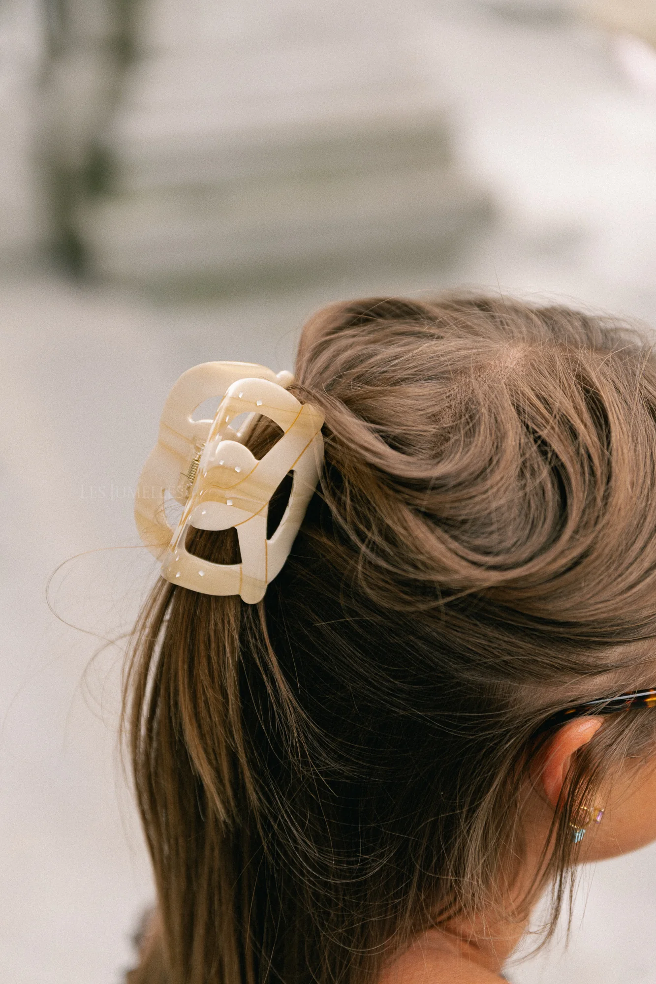 Pretzel hair clip cream - Image 3