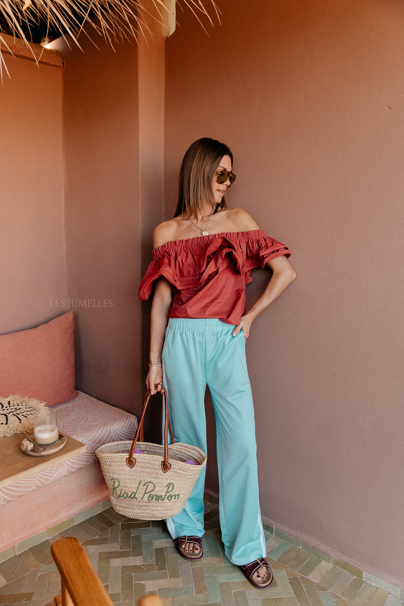 Rhea one shoulder top mahogany - Image 5